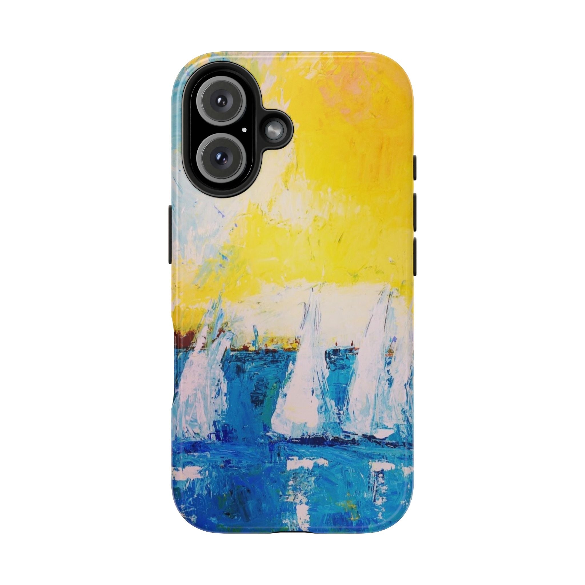Phone Case Sailboat Painting   — Nautical Abstract Art Tough iPhone Case