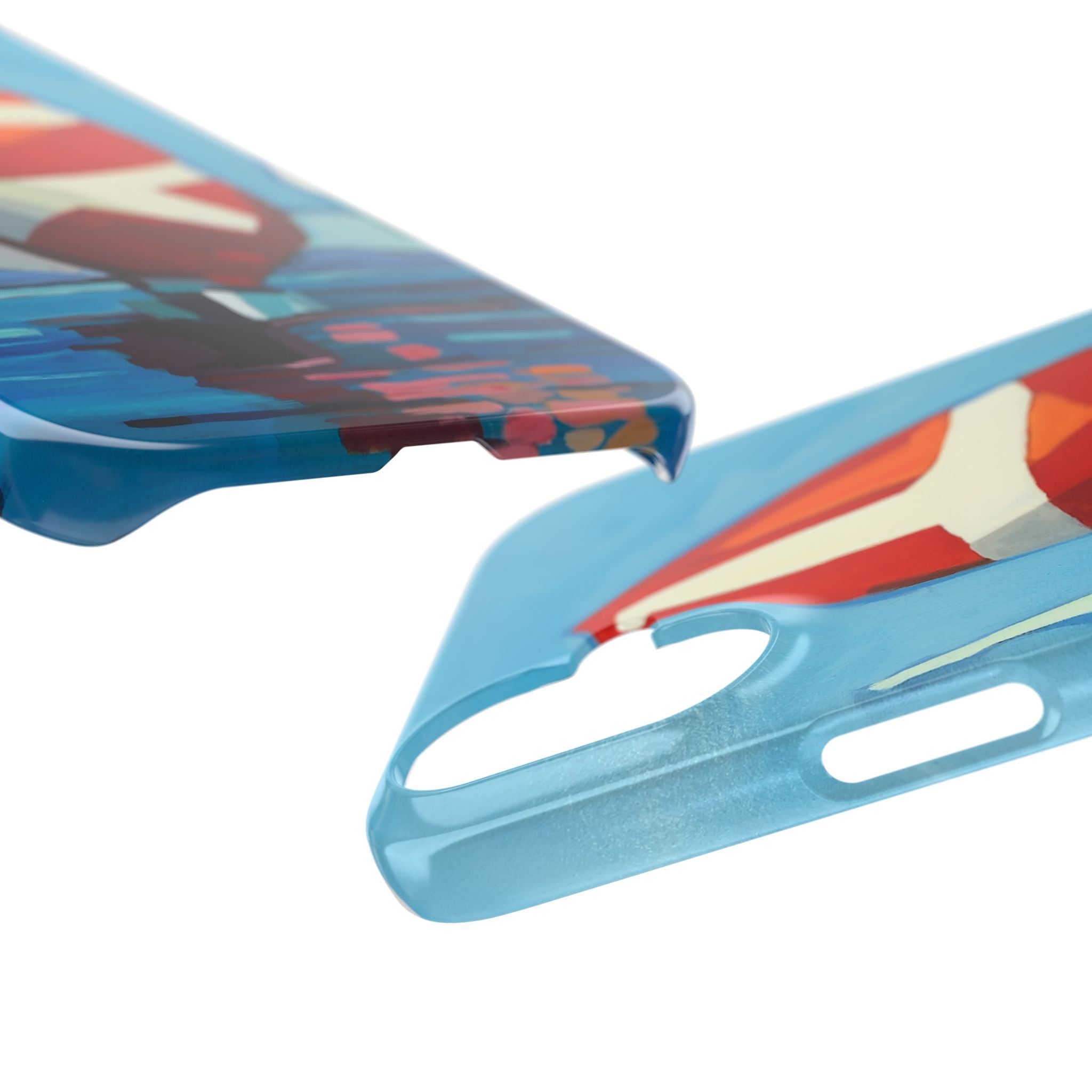 Phone case Lisa Herrera art Sailboats Slim Case — Colorful Nautical Phone Case