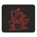 Mouse Pad Native Drummer Line drawing — Red Native Drummer Tribal Beat Mouse Pad