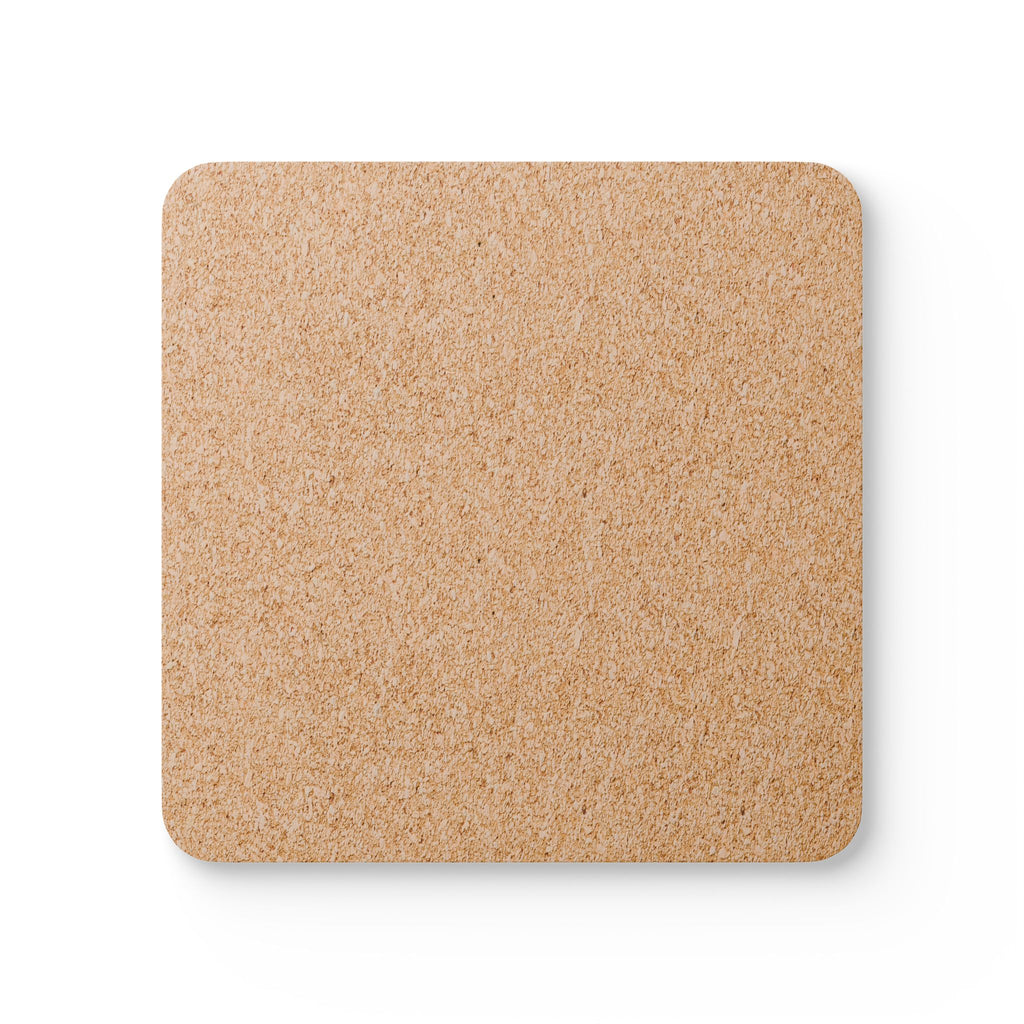 Tropical Orchid Cork Coaster Set — Floral Drink Coasters (4-Pack)