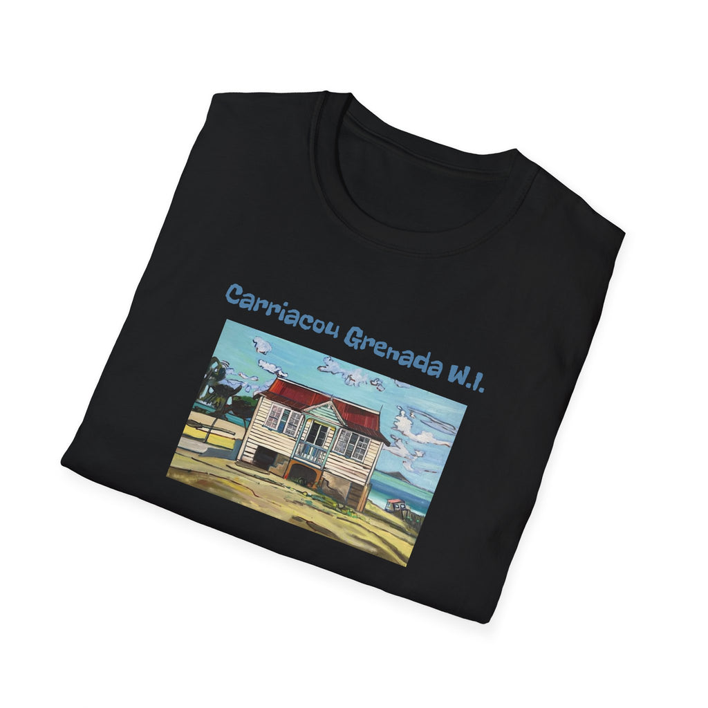 T-Shirt Carriacou House  - Carriacou Grenada W.I. Vintage Beach House Tee