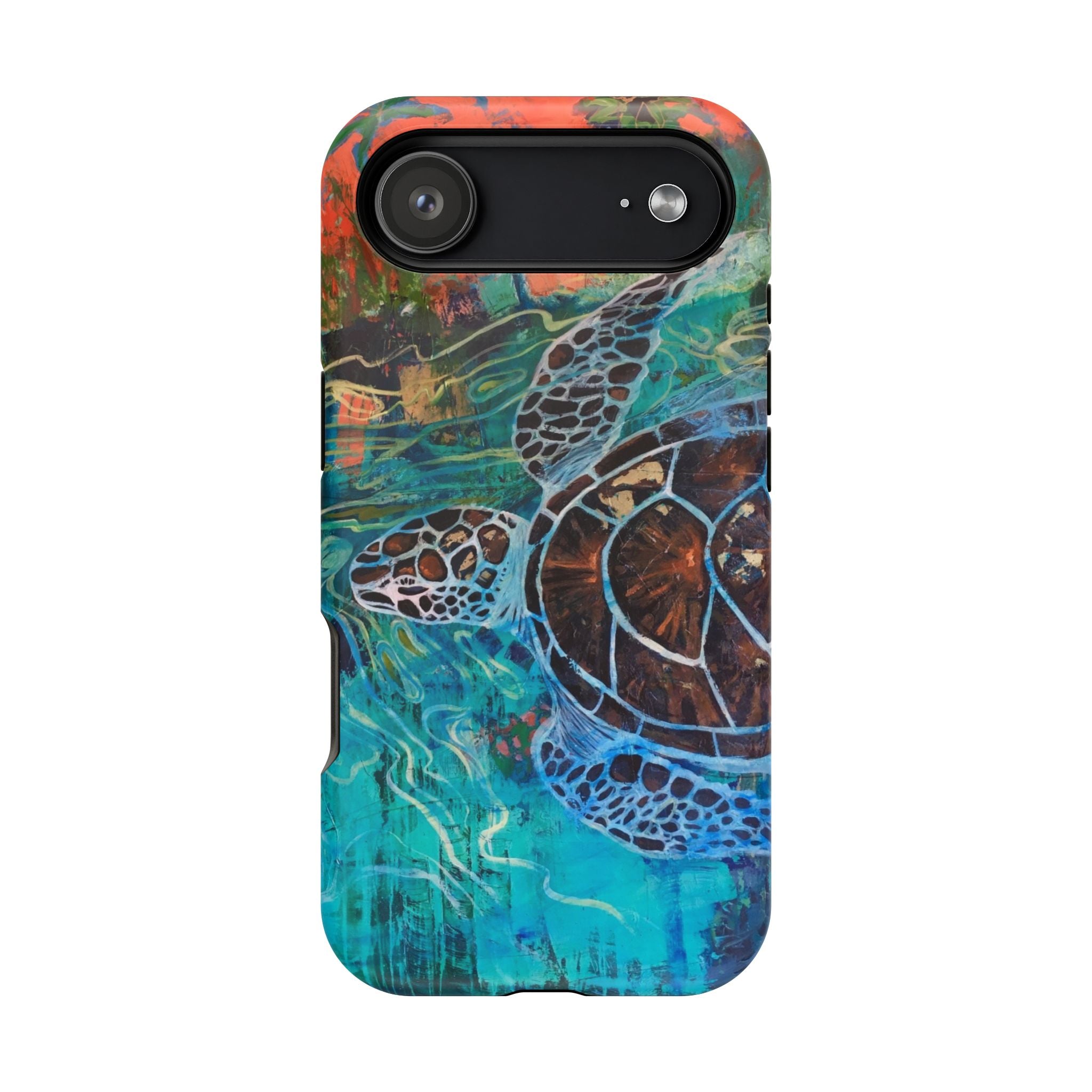 Phone Case Lisa Herrera art print Sea Turtle  — Protective Impact-Resistant Ocean Design
