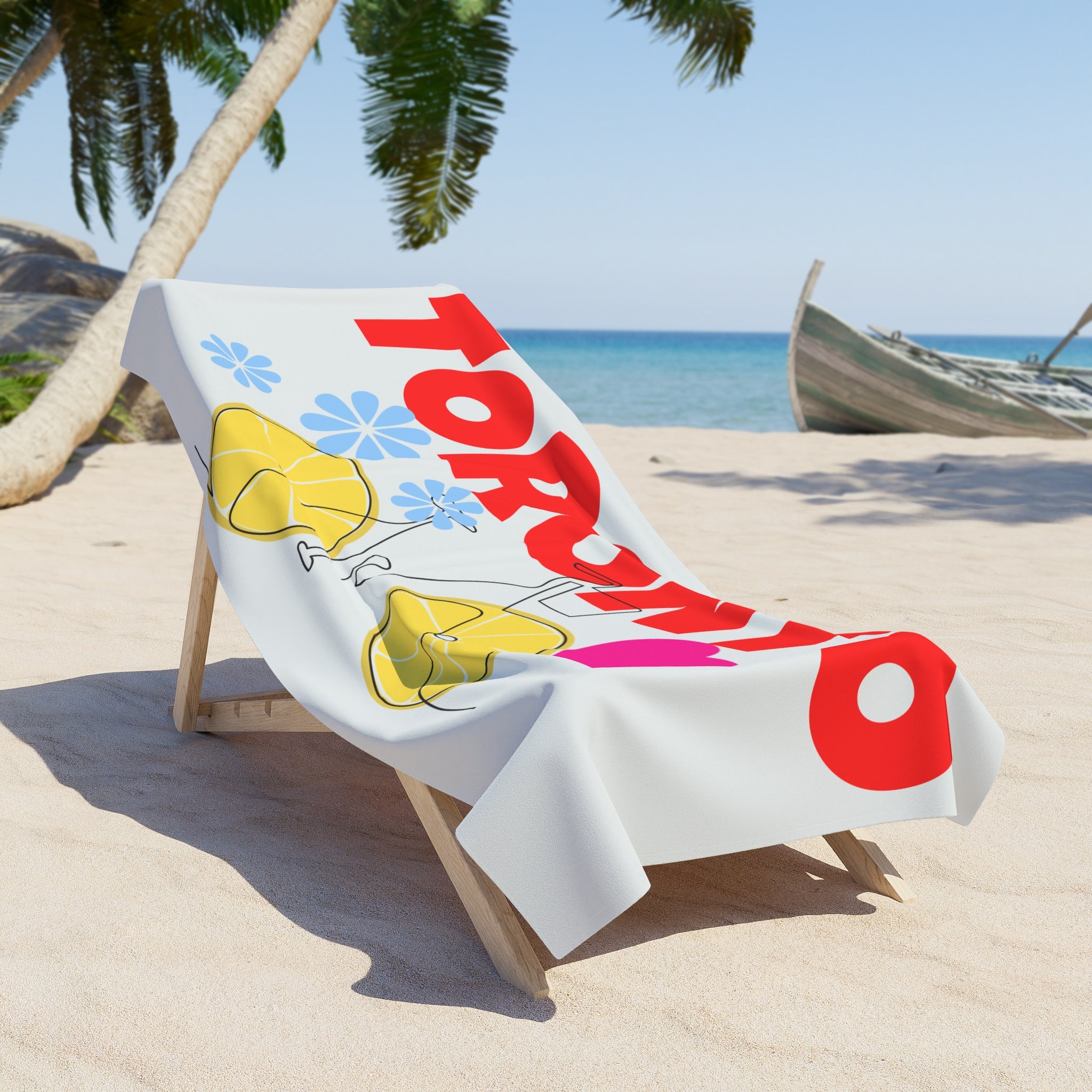 Toronto Beach Towel – The Beach Toronto Design with Bike