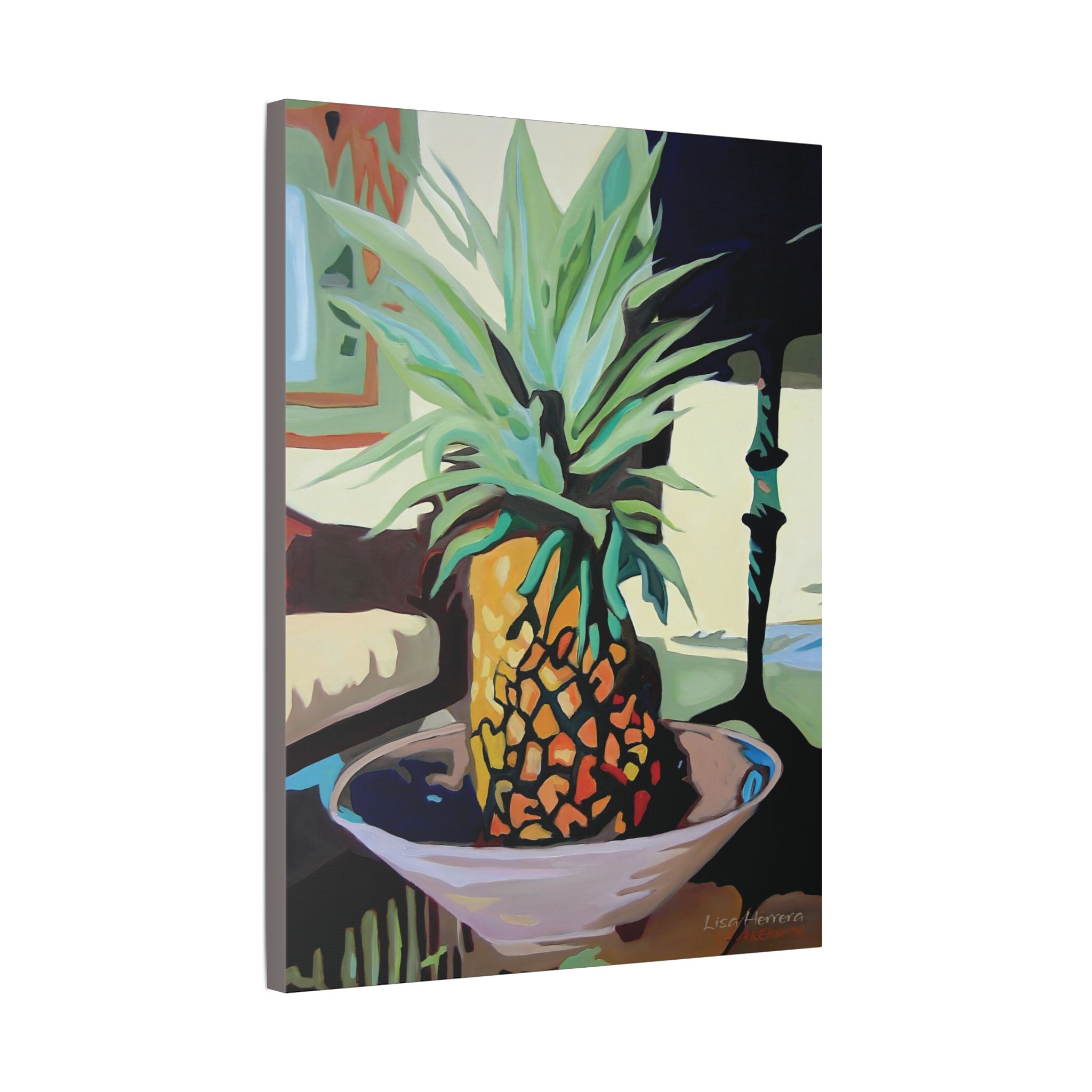 Canvas Print Lisa Herrera Art Pineapple Still Life — Tropical  Wall Art