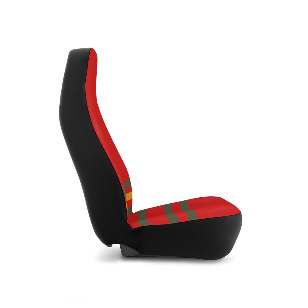 Car Seat Covers — Retro Racing Red Stripe Auto Seat Protector