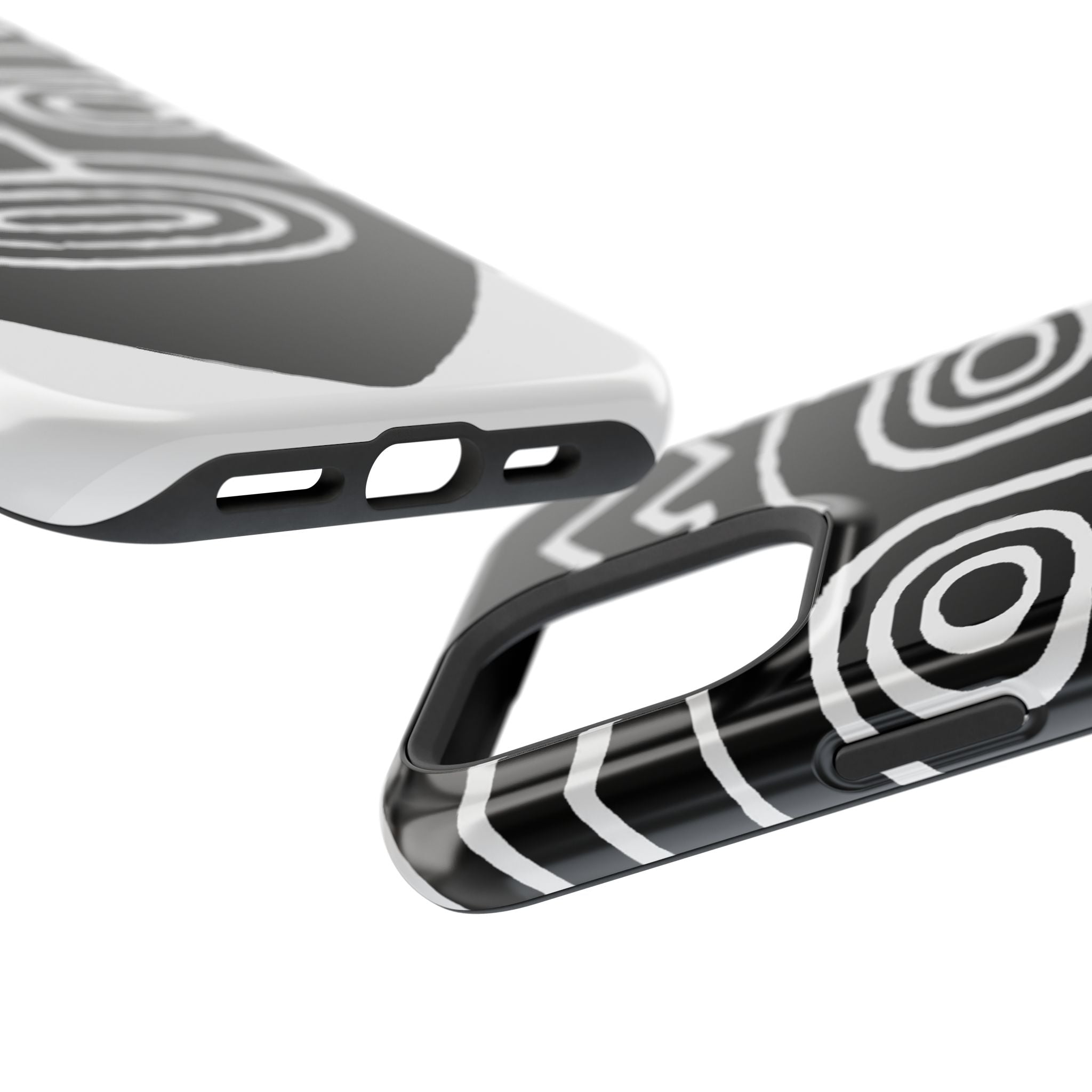 Phone Case — Black & White Tribal Mask Impact-Resistant Case