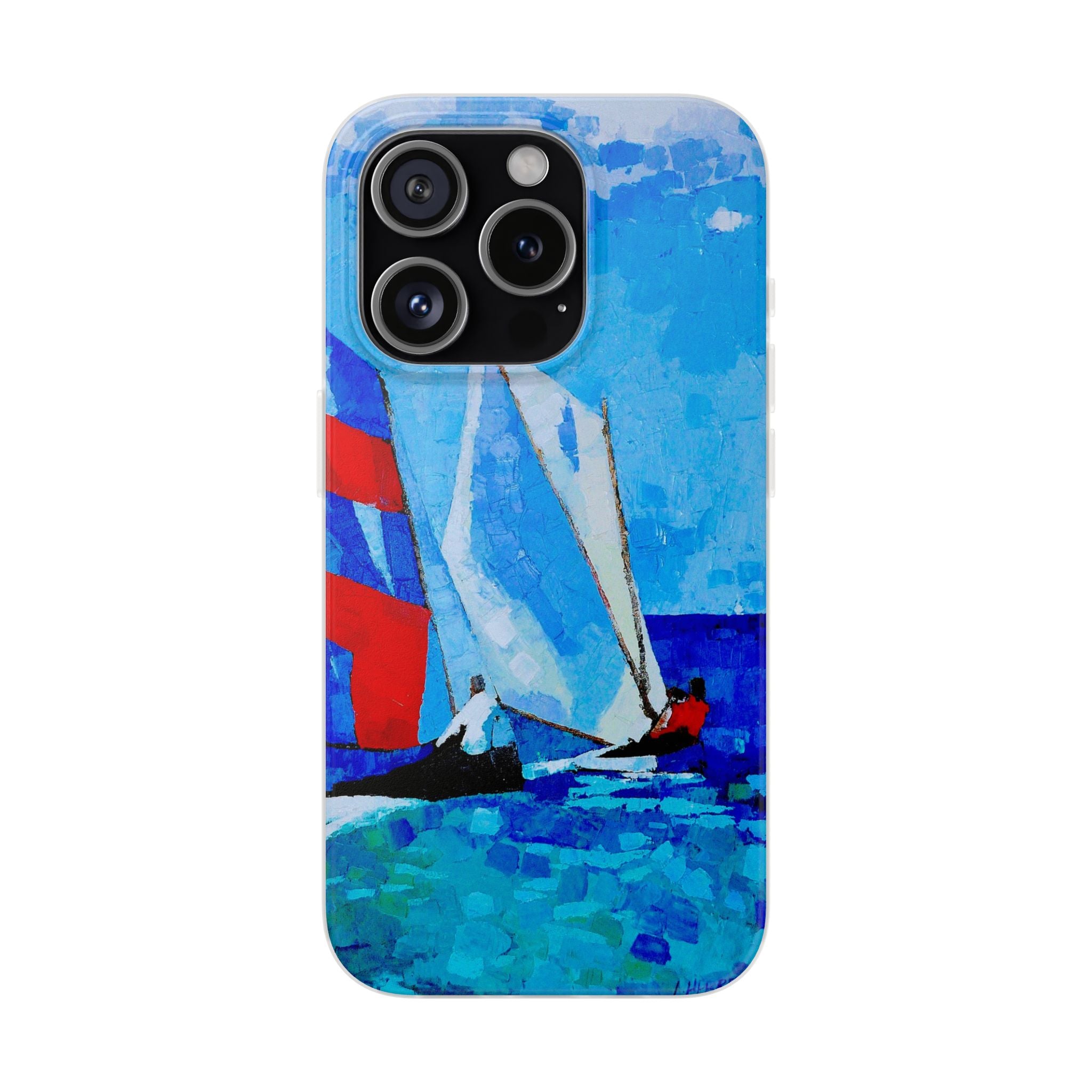 Phone Case Lisa Herrera art print workboat Sailboats   –  Artistic Flexi Case