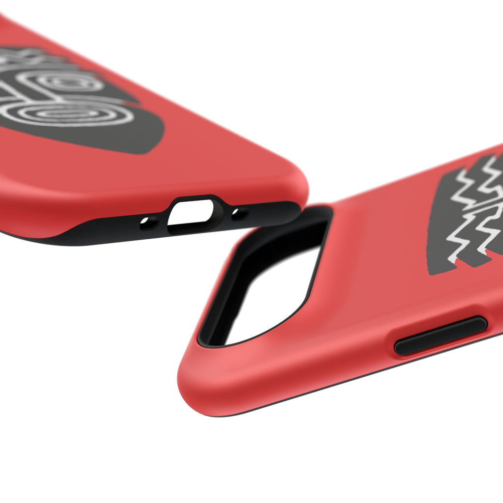 Phone Case Tiki Mask Impact-Resistant Phone Case — Bold Red Protective Cover