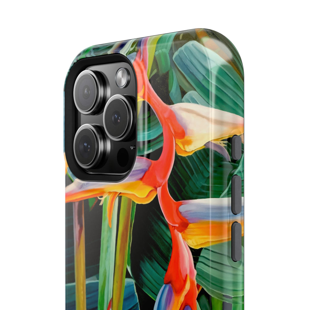 Phone Case Lisa Herrera art print Tropical Bird of Paradise e — Impact-Resistant Floral Design