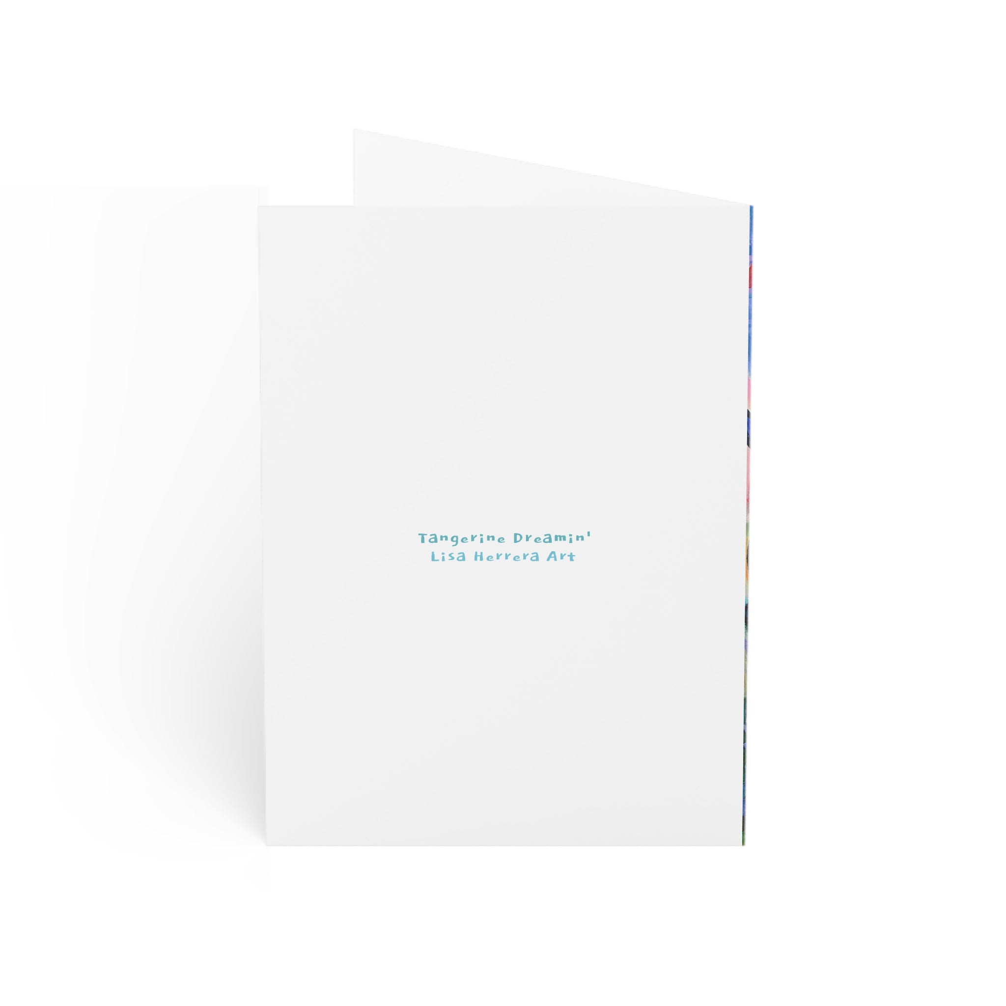 Greeting Card — Colorful Fruit Vendor Art Card (Blank Inside)