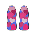 Car Seat Covers - Heart Pattern Pink & Blue Love Motif