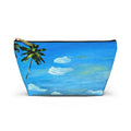 Accesory Pouch Lisa Herrera Art Tropical Beach — Palm Tree Cosmetic Bag