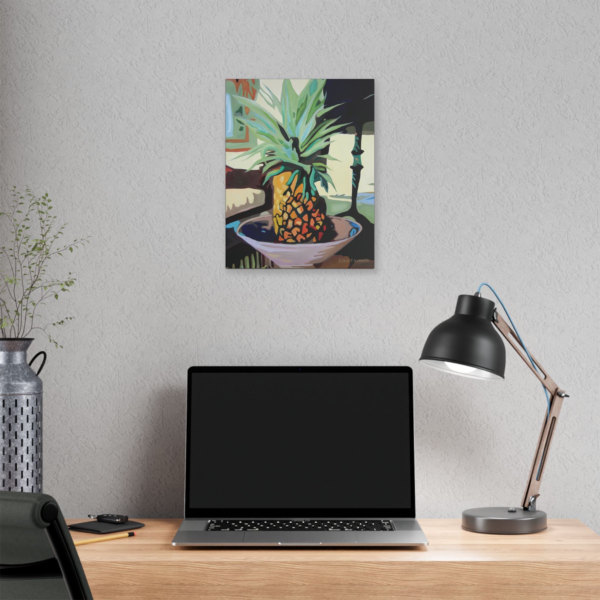 Canvas Print Lisa Herrera Art Pineapple Still Life — Tropical  Wall Art