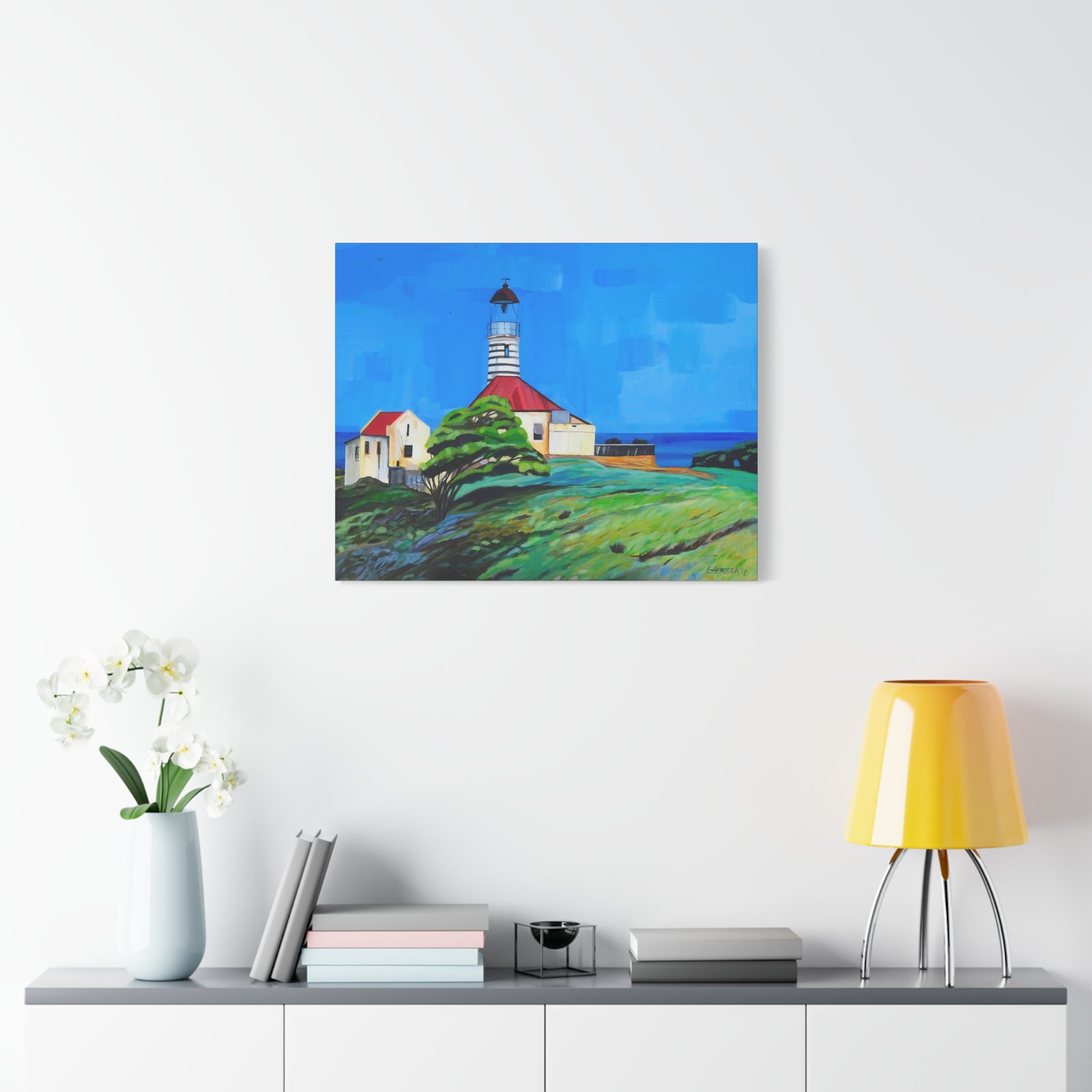 Canvas Print of Pt. Salines Lighthouse Matte— Stretched 1.25" Wall Art