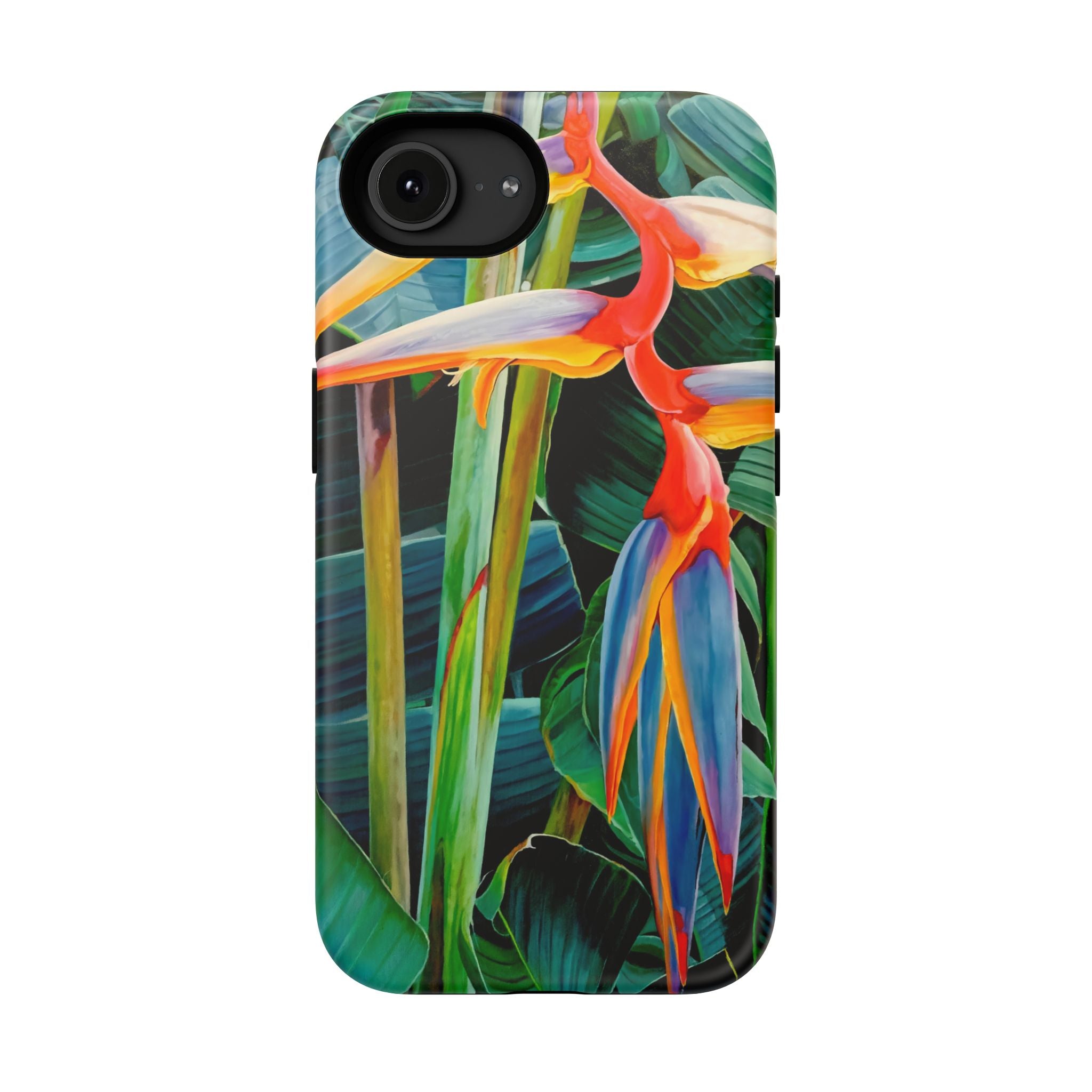 Phone Case Lisa Herrera art print Tropical Bird of Paradise e — Impact-Resistant Floral Design