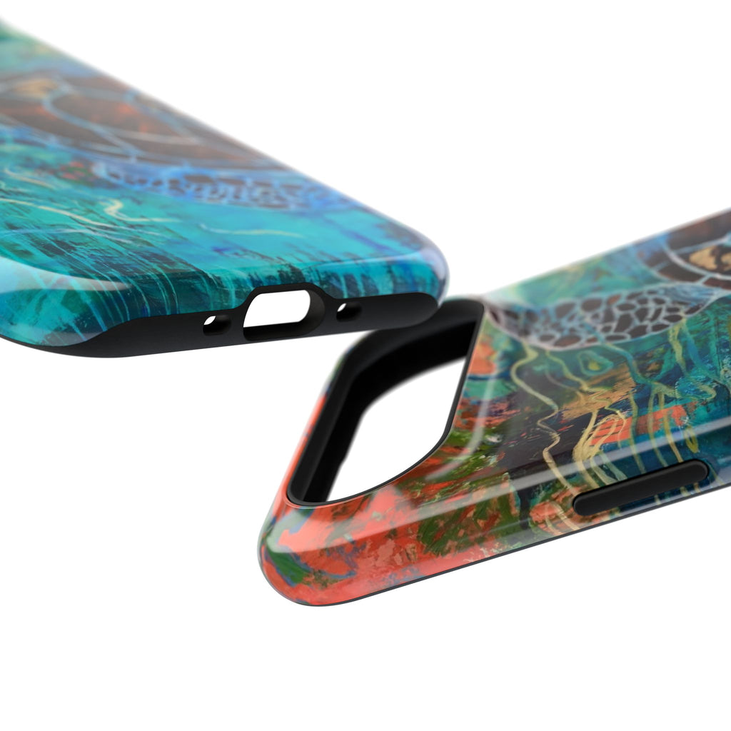 Phone Case Lisa Herrera art print Sea Turtle  — Protective Impact-Resistant Ocean Design