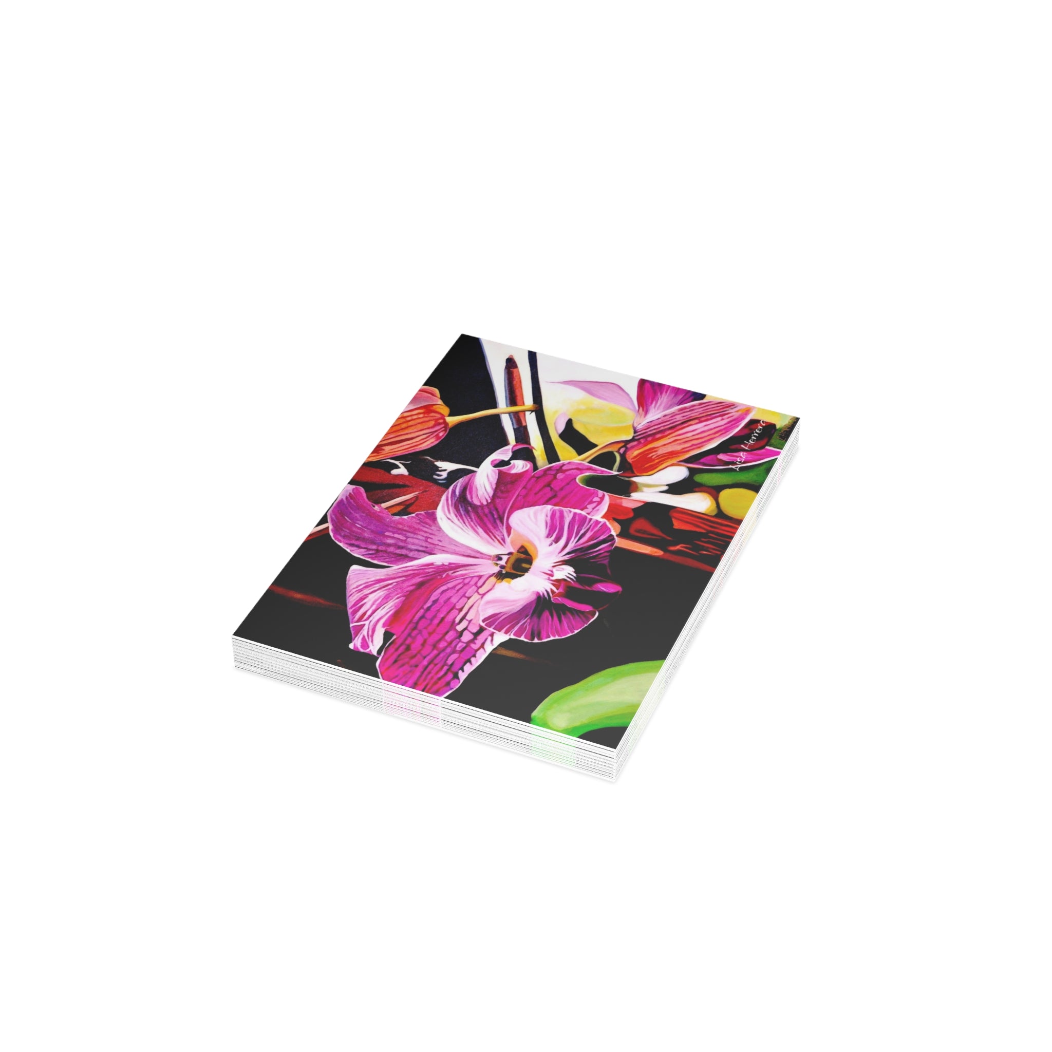 Greeting Card Lisa Herrera art Halyconia painting — Blank Inside (Pack of 1/10/30/50)