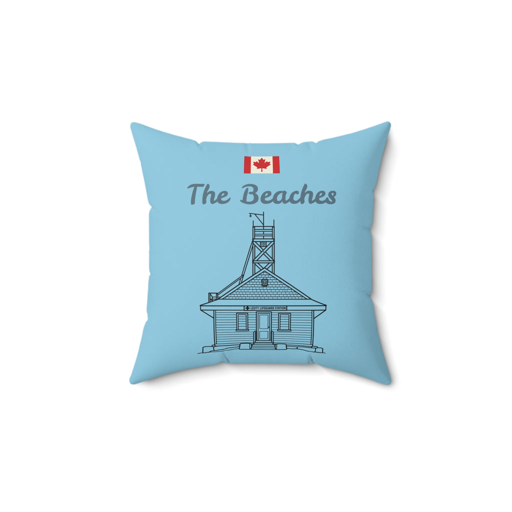 Throw Pillow The Beaches Canada Leuty stn Pillow — Spun Polyester Square Decorative Throw Pillow