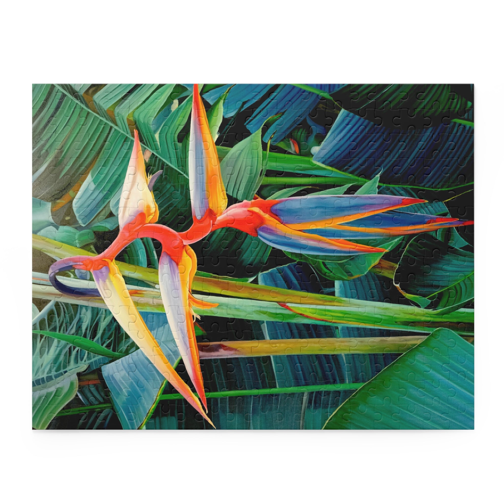 Puzzle Lisa Herrera art Print Halyconia Jigsaw Puzzle — Tropical Floral 120/252/500-Piece