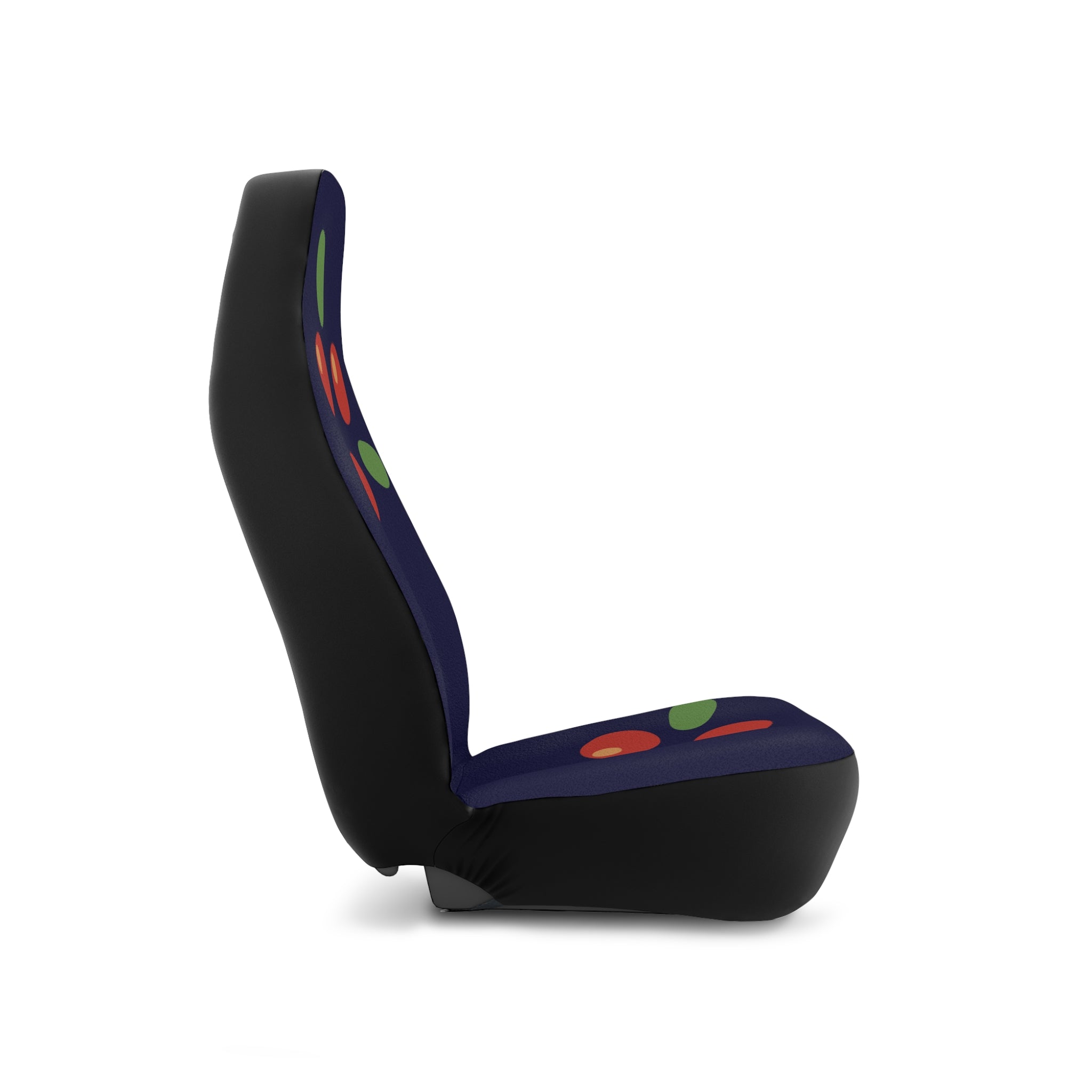 Car Seat Covers - Festive Navy Cherry Design