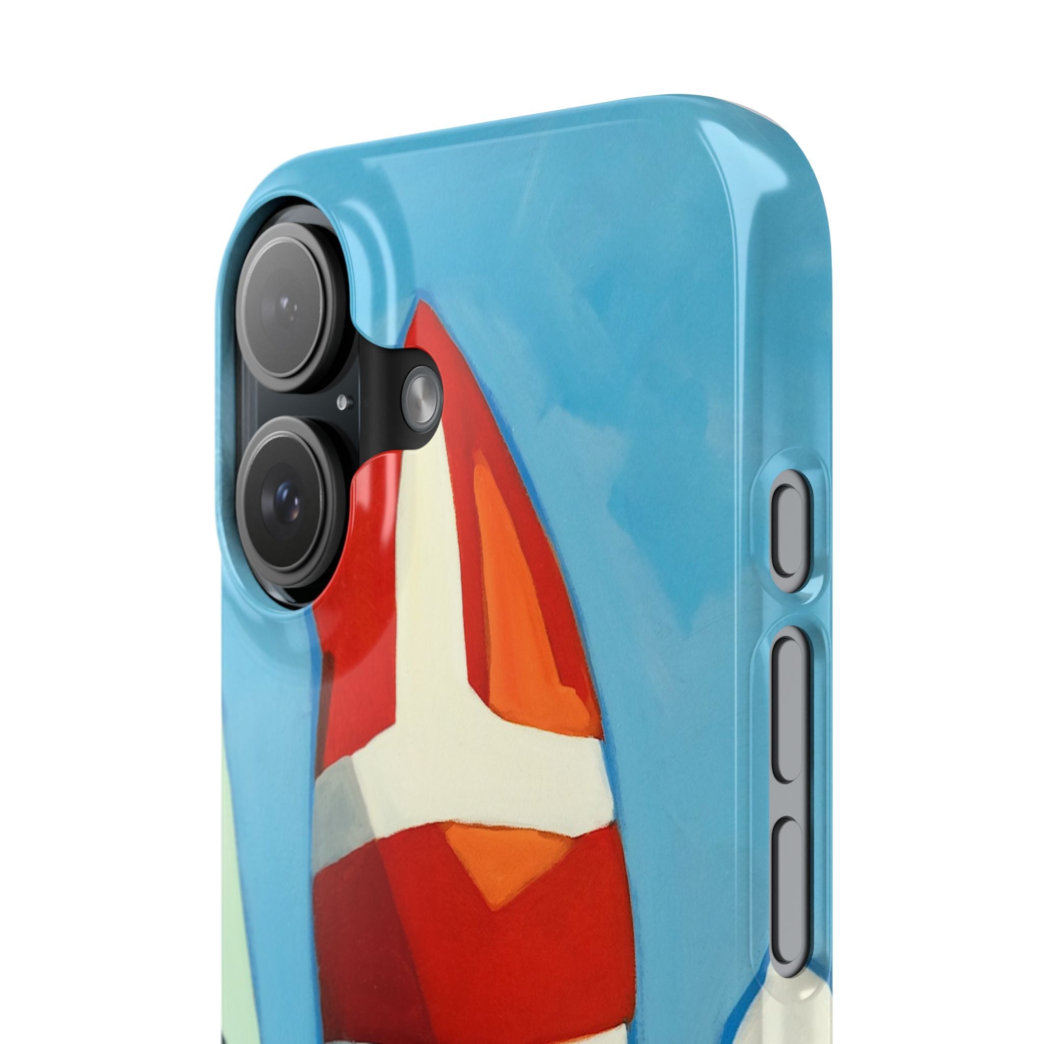 Phone case Lisa Herrera art Sailboats Slim Case — Colorful Nautical Phone Case