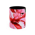 Coffee Mug Pink Hibiscus Painting (11, 15oz)