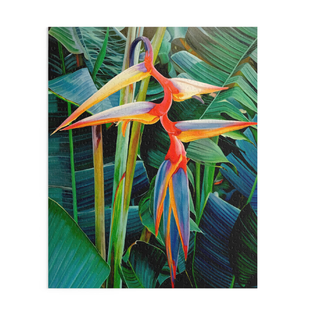 Puzzle Lisa Herrera art Print Halyconia Jigsaw Puzzle — Tropical Floral 120/252/500-Piece