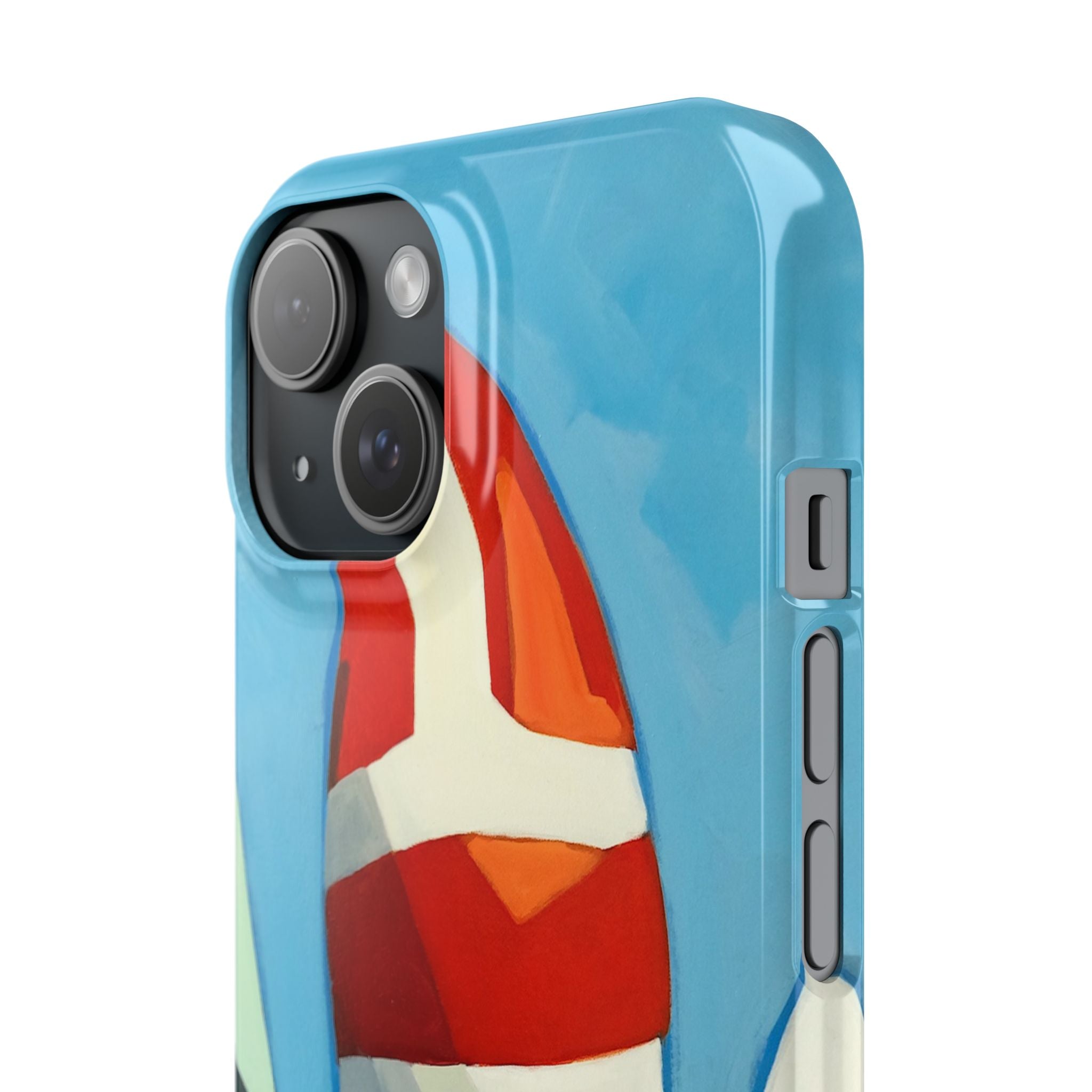Phone case Lisa Herrera art Sailboats Slim Case — Colorful Nautical Phone Case
