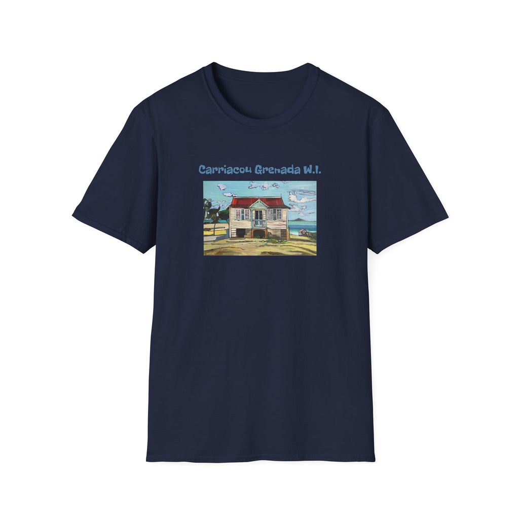 T-Shirt Carriacou House  - Carriacou Grenada W.I. Vintage Beach House Tee
