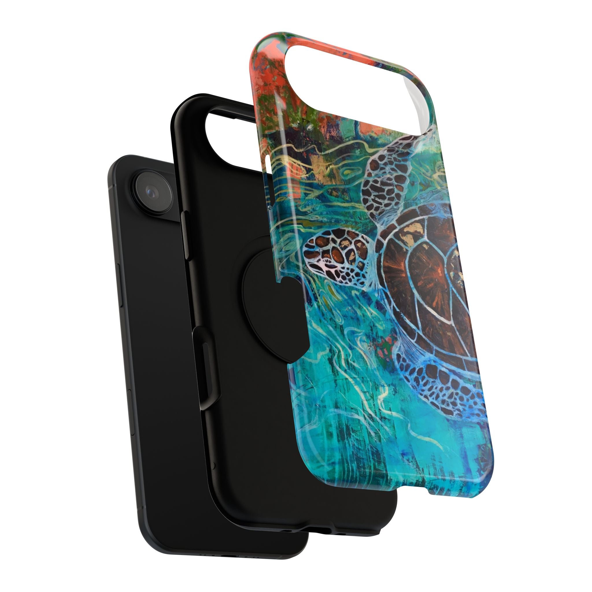 Phone Case Lisa Herrera art print Sea Turtle  — Protective Impact-Resistant Ocean Design