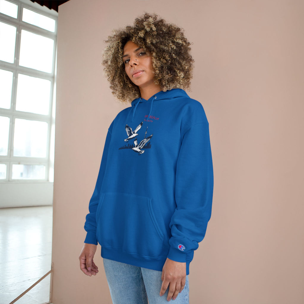 Hoodie Da Beach Seagulls and cn tower drawing Toronto Hoodie –  Pullover