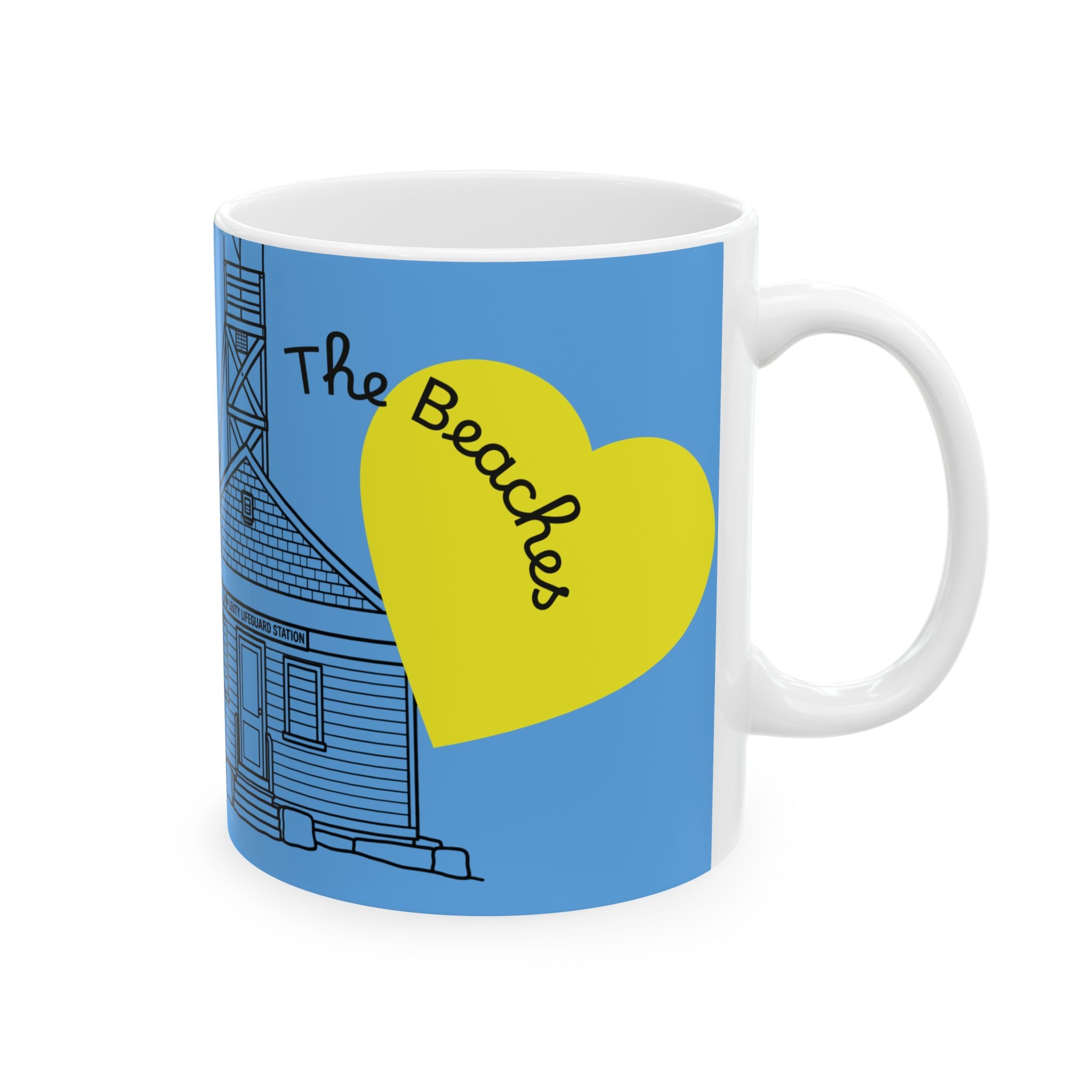 Toronto Beaches Ceramic Mug –  Leuty Stn Coffee Cup (11oz & 15oz)