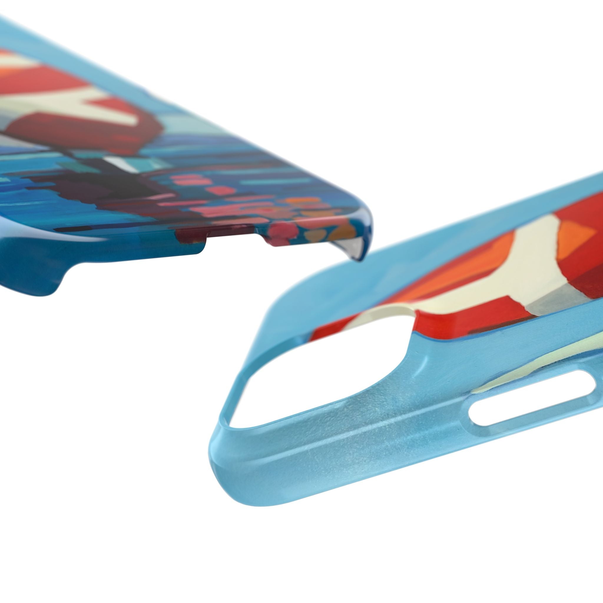 Phone case Lisa Herrera art Sailboats Slim Case — Colorful Nautical Phone Case