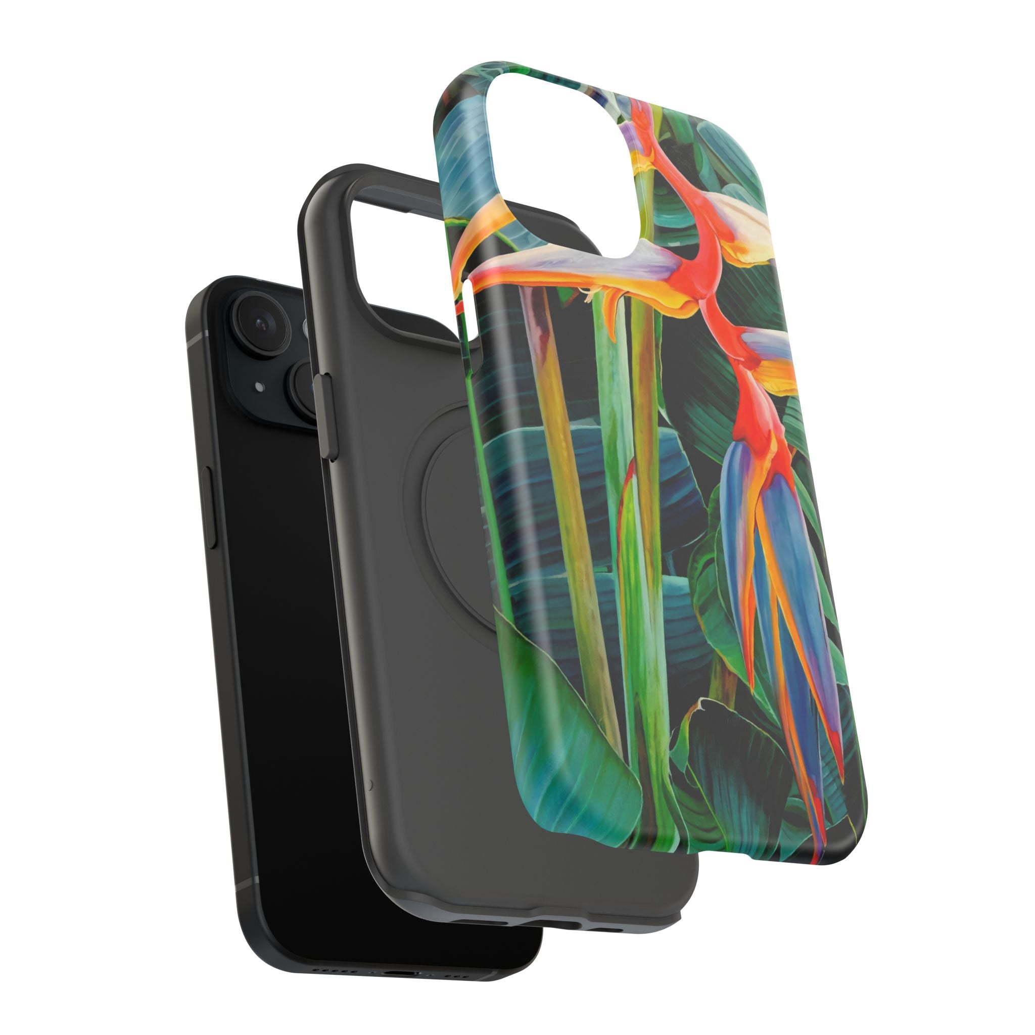 Phone Case Lisa Herrera art print Tropical Bird of Paradise e — Impact-Resistant Floral Design