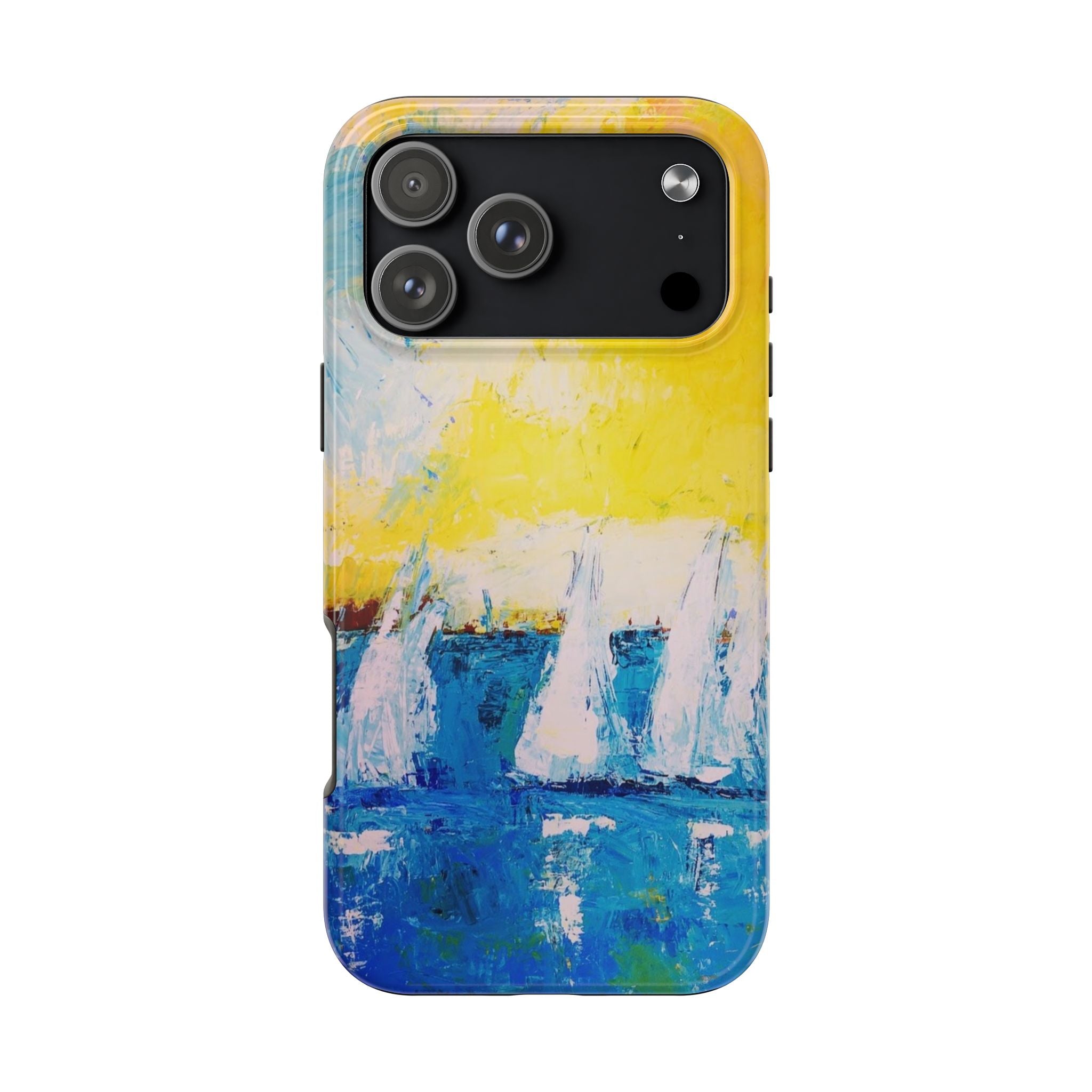 Phone Case Sailboat Painting   — Nautical Abstract Art Tough iPhone Case