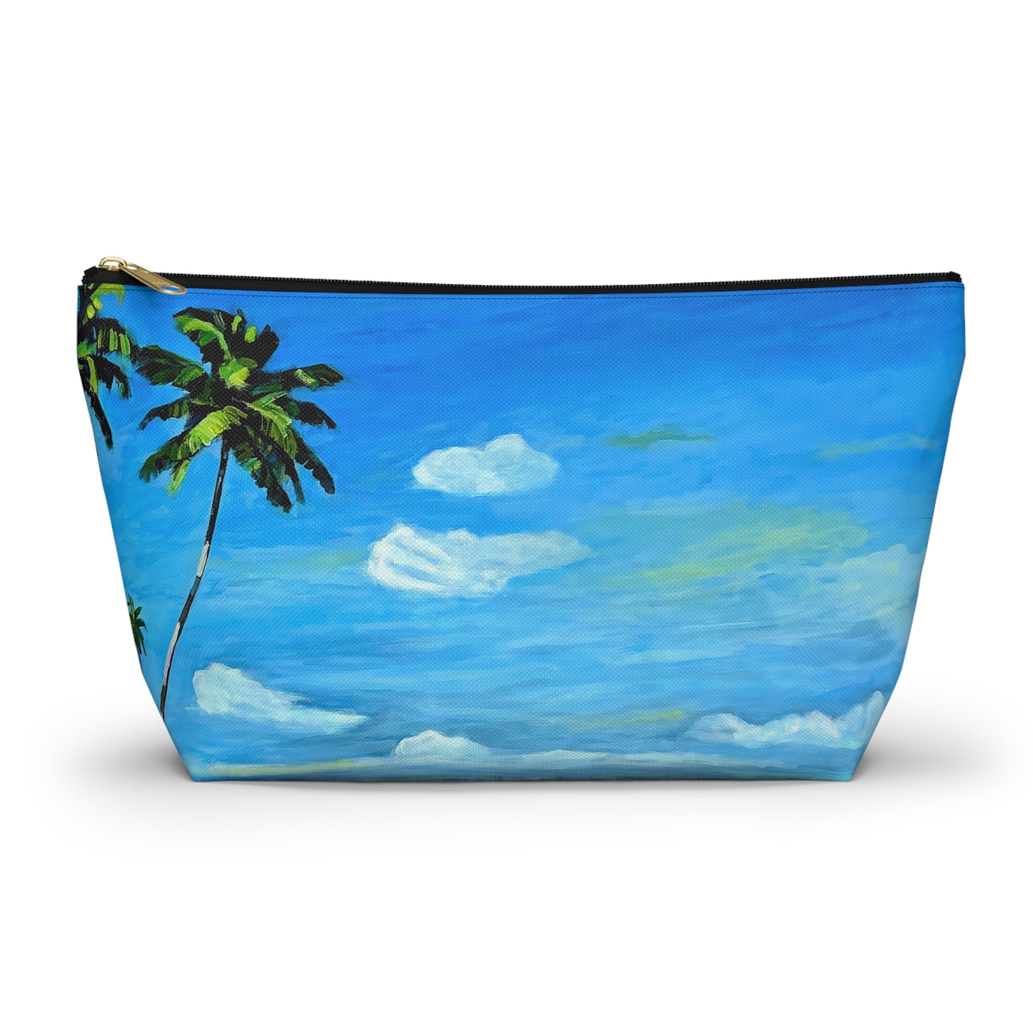 Accesory Pouch Lisa Herrera Art Tropical Beach — Palm Tree Cosmetic Bag