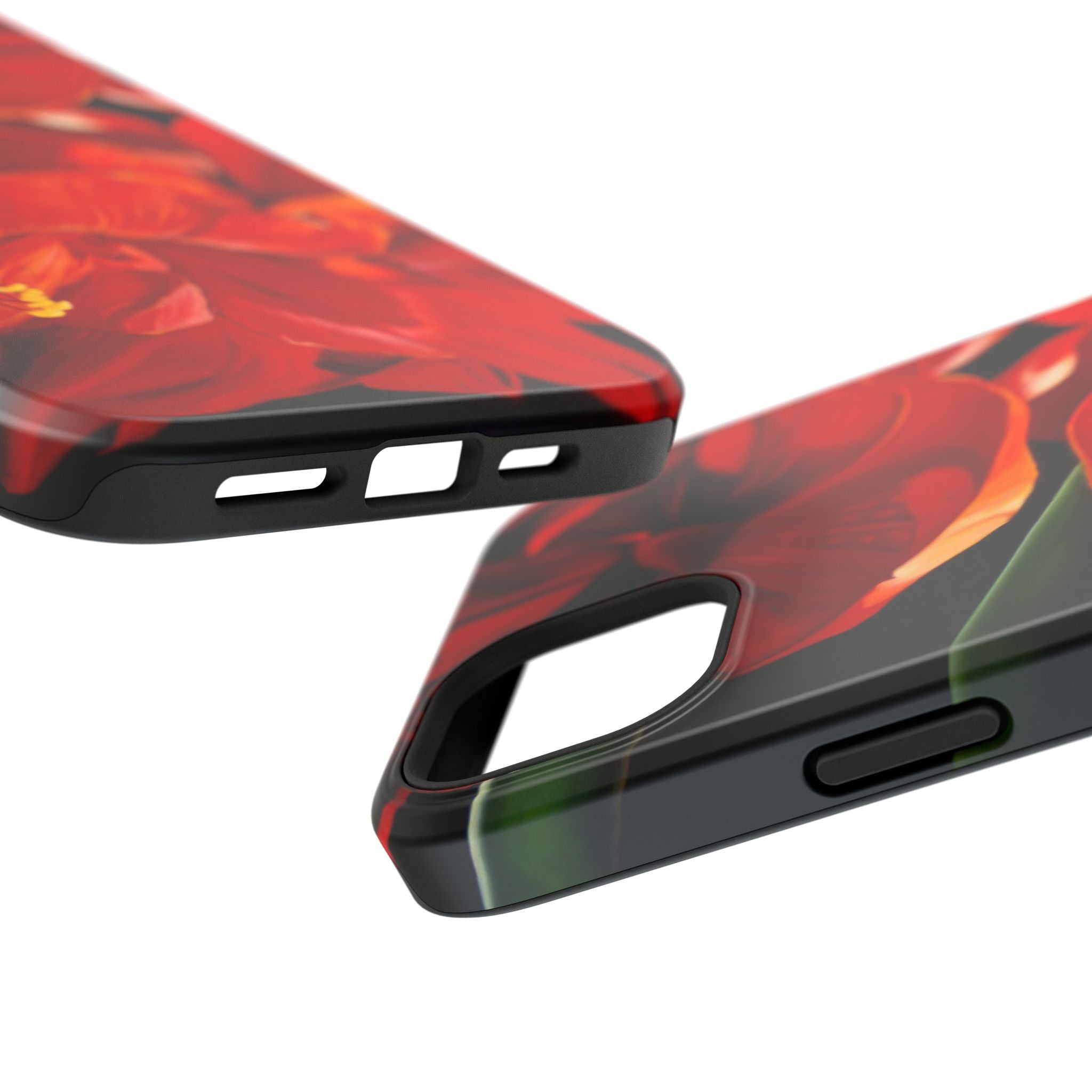 Phone case Lisa Herrera art print Red Amaryllis Floral Impact-Resistant Phone Case