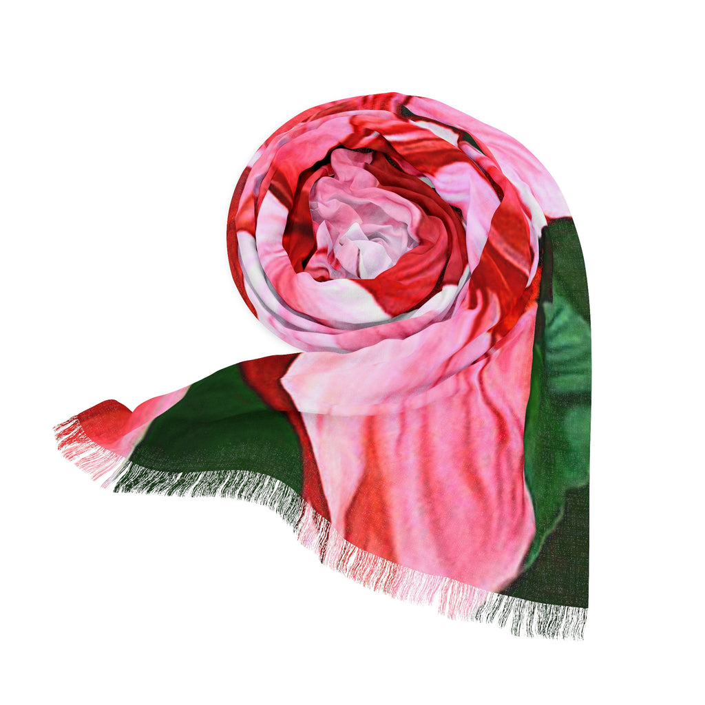 Light Scarf LIsa Herrera art print Tropical Hibiscus - Pink Floral Beach Wrap