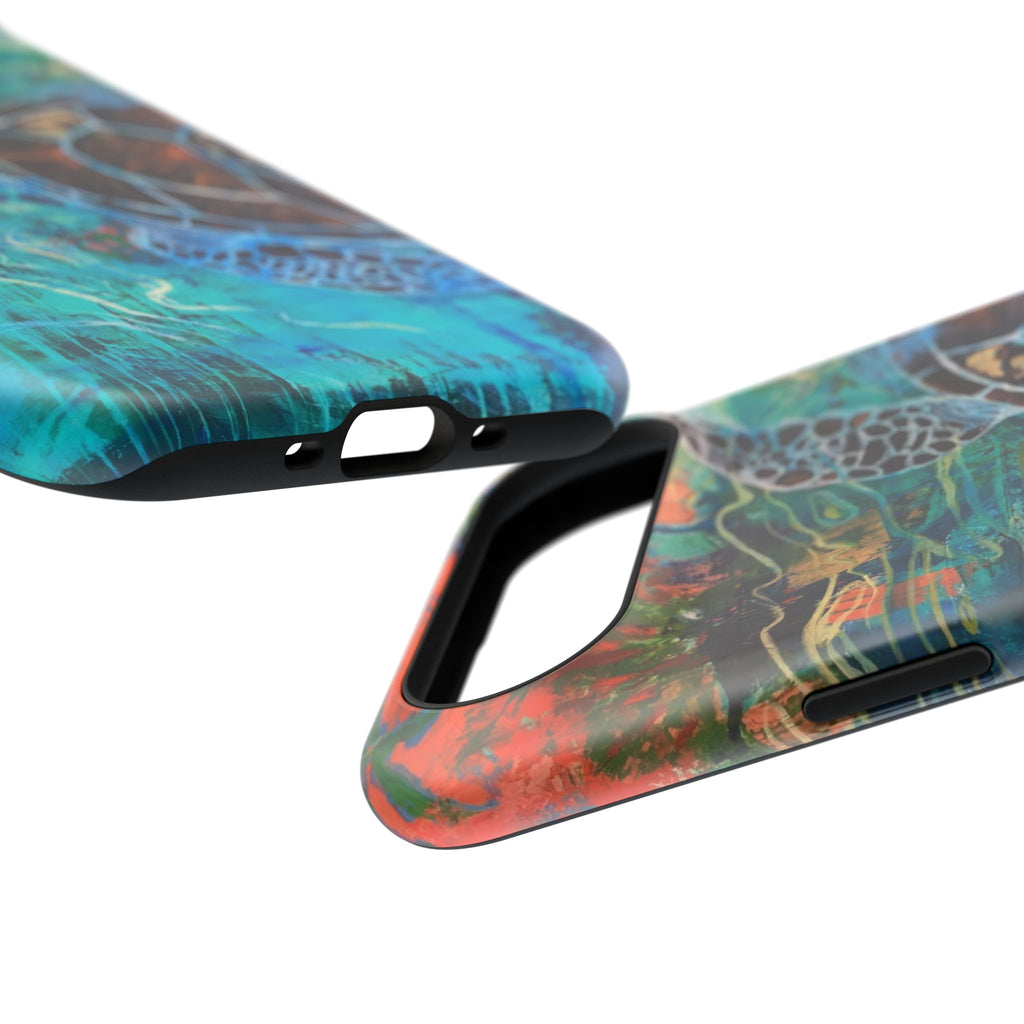 Phone Case Lisa Herrera art print Sea Turtle  — Protective Impact-Resistant Ocean Design