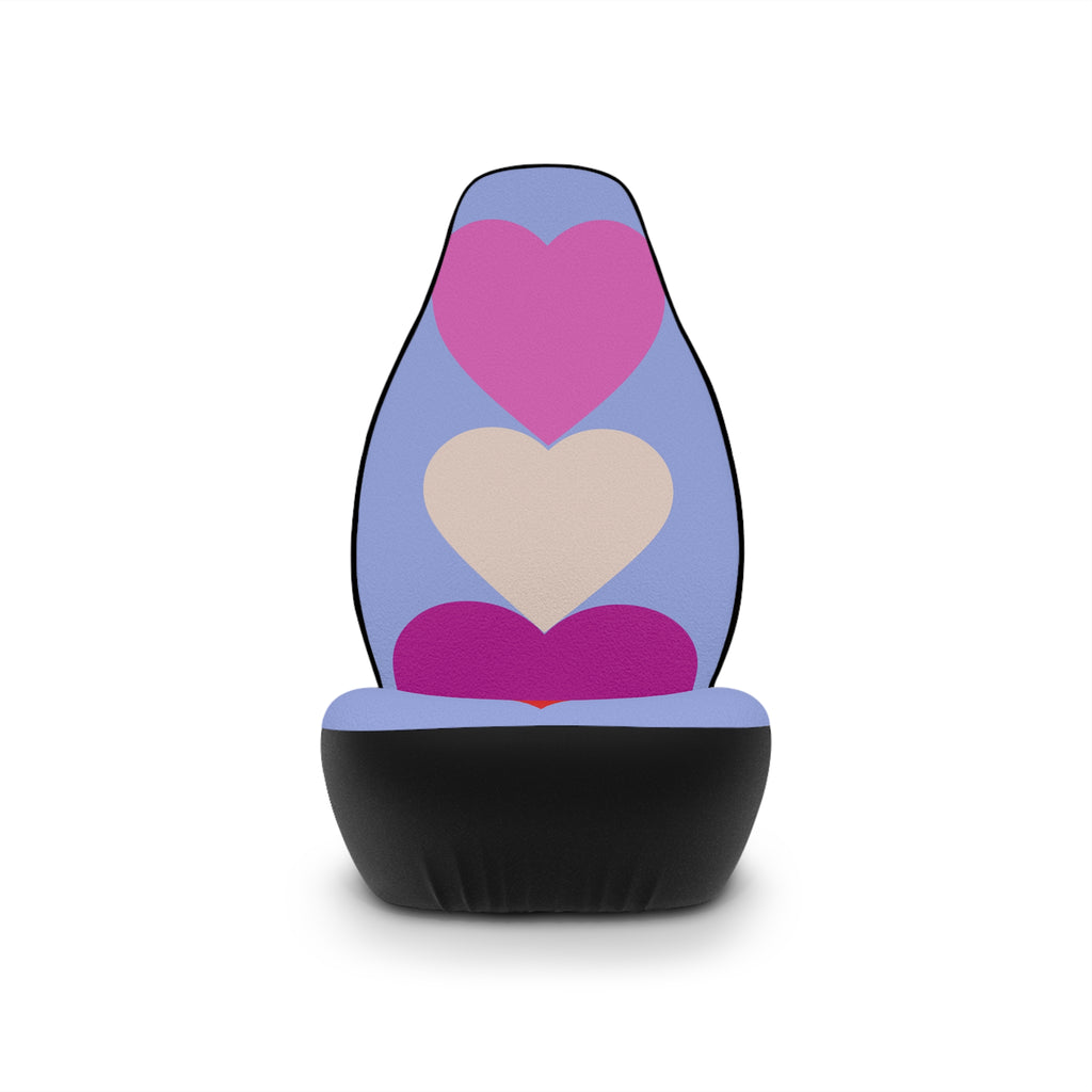 Car Seat Covers — Heart Pattern Colorful Love Seat Protector