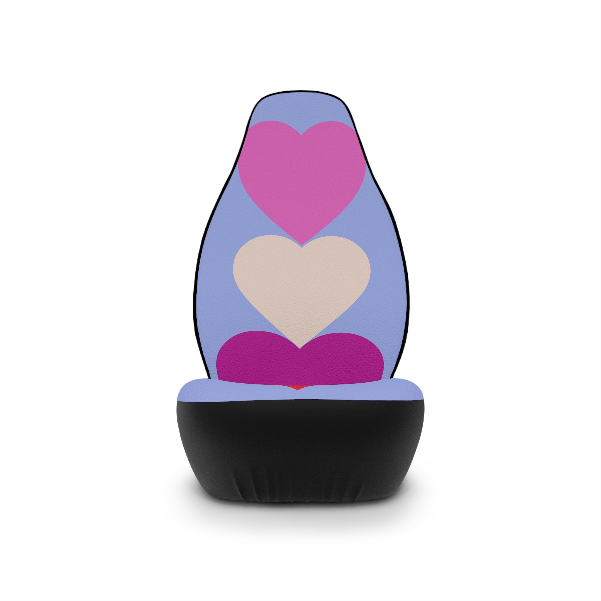 Car Seat Covers — Heart Pattern Colorful Love Seat Protector