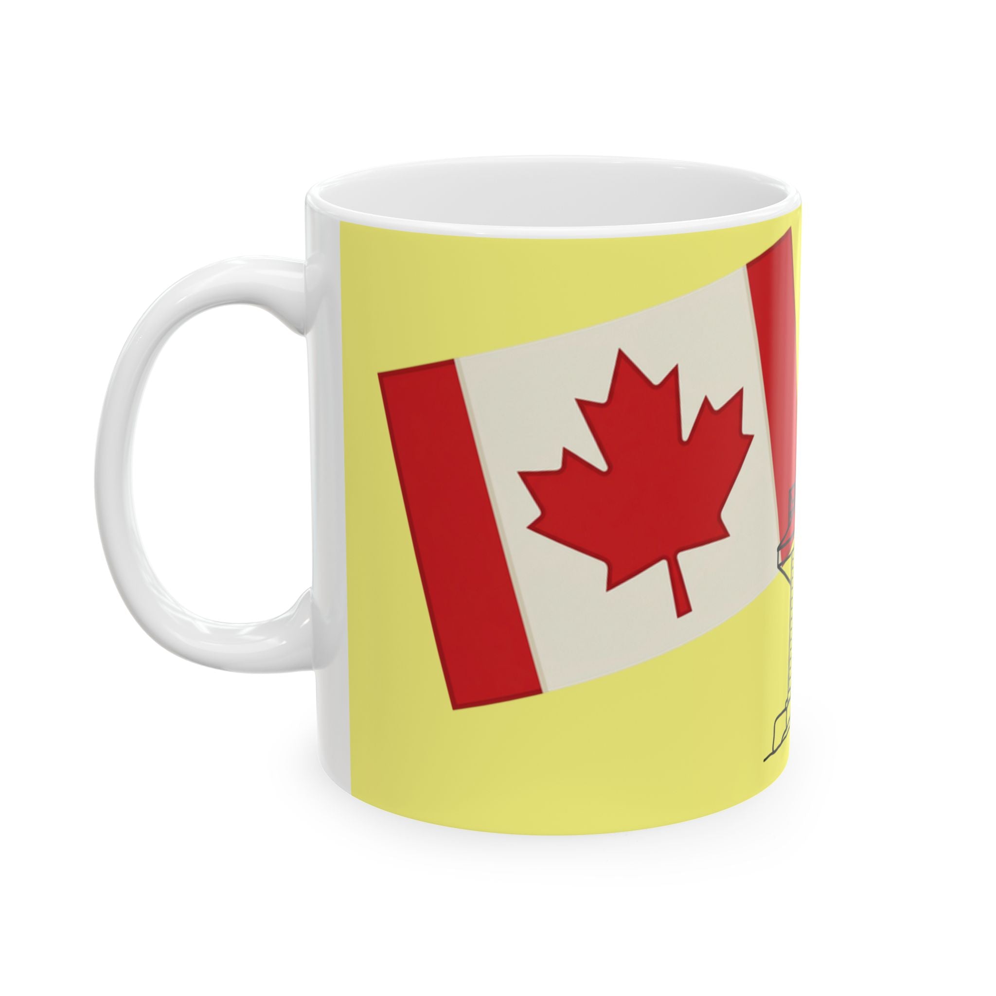 Toronto Beaches Ceramic Mug Yellow –  Leuty Stn Coffee Cup (11oz & 15oz)