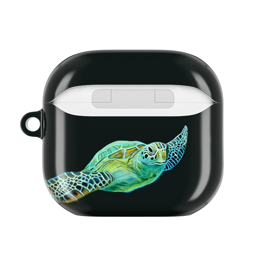 Air Pods Lisa Herrera art print Sea Turtle AirPod Case — Waterproof Ocean Wildlife Protective Cover