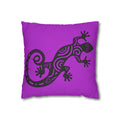 Throw Pillowcase Geometric Gecko Throw Pillowcase – Tribal Lizard Accent Cushion Cover