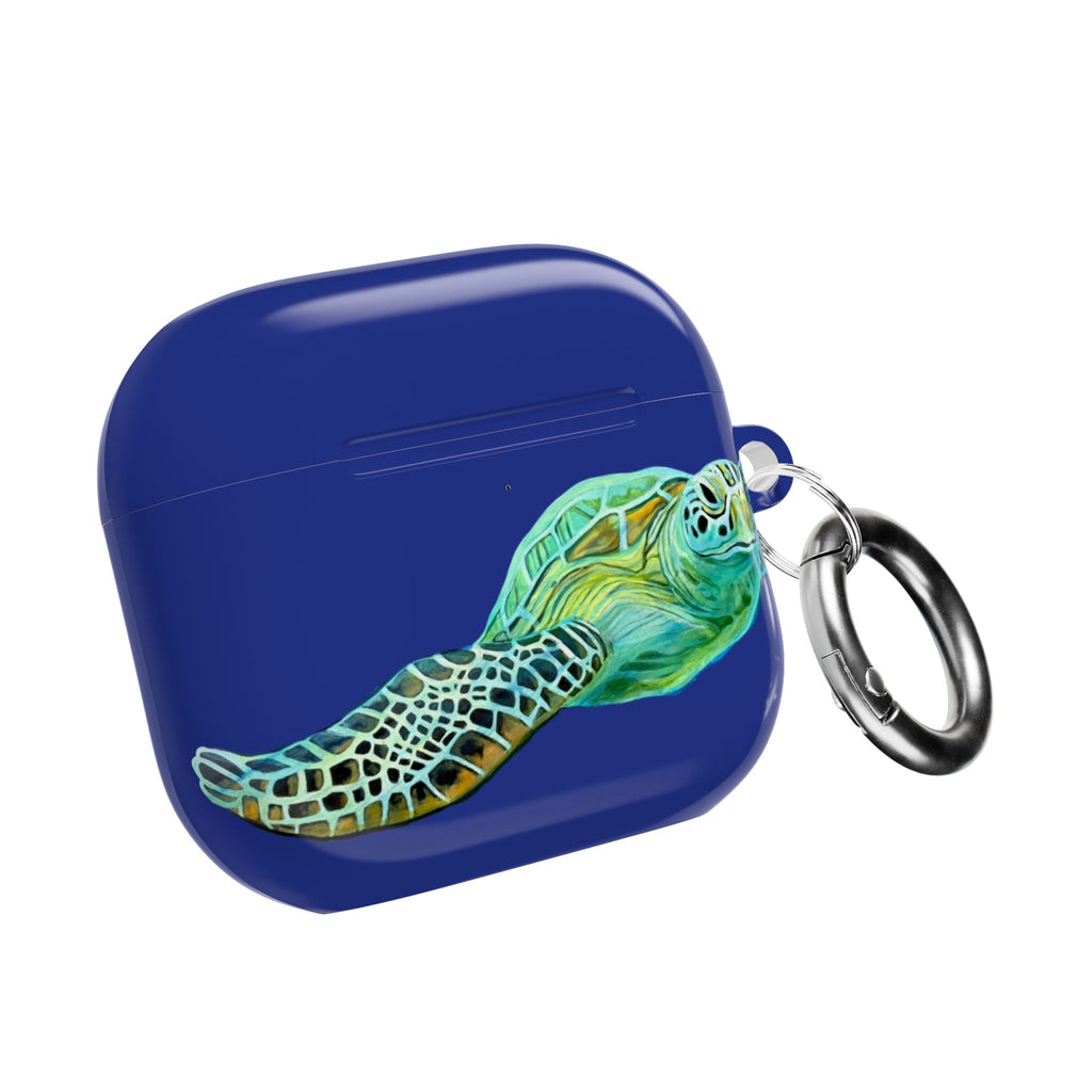Air Pods Lisa Herrera art print Sea Turtle AirPod Case — Waterproof Ocean Wildlife Protective Cover