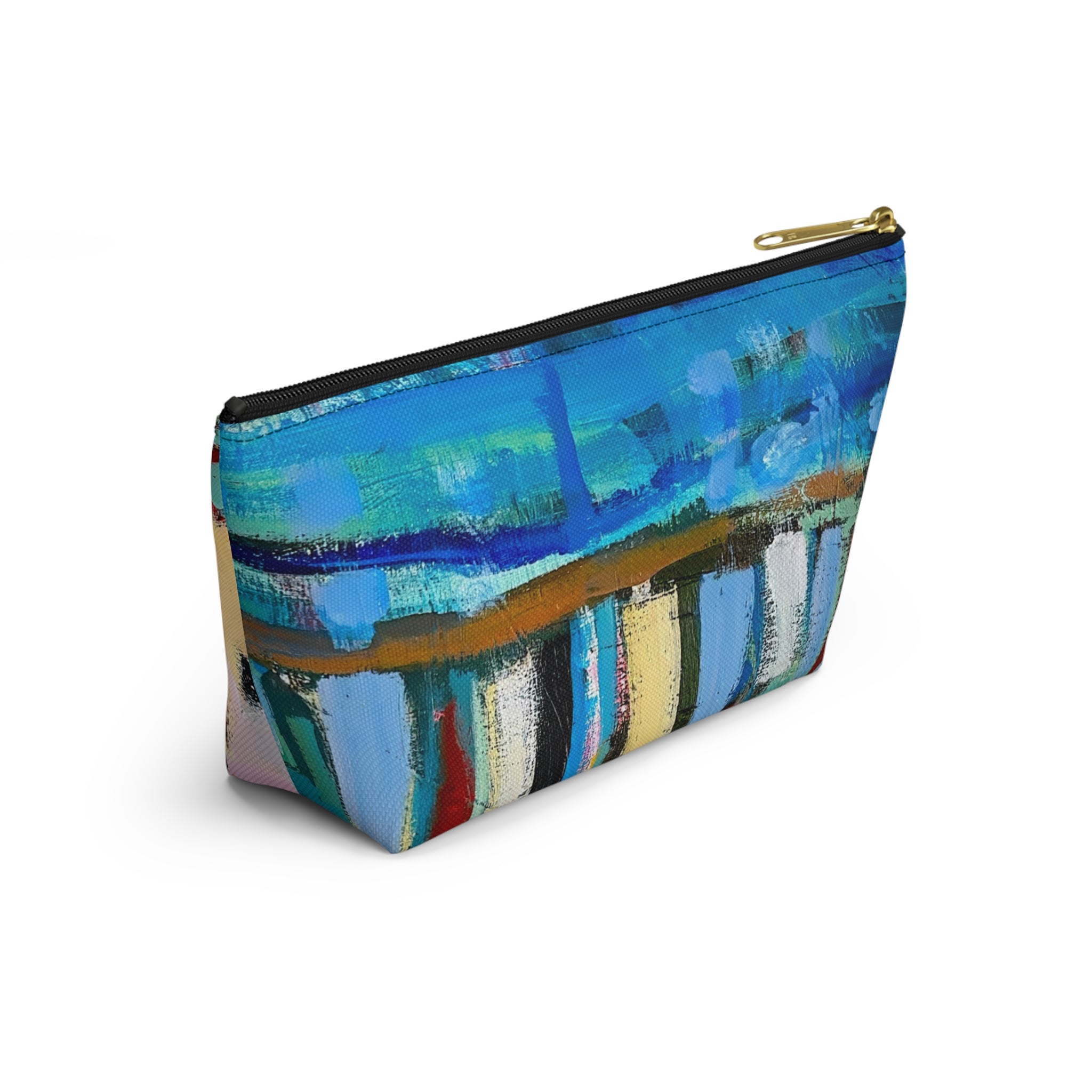 Bag Accessory Pouch Lisa Herrera art print— Colorful Coastal Canvas Makeup Bag