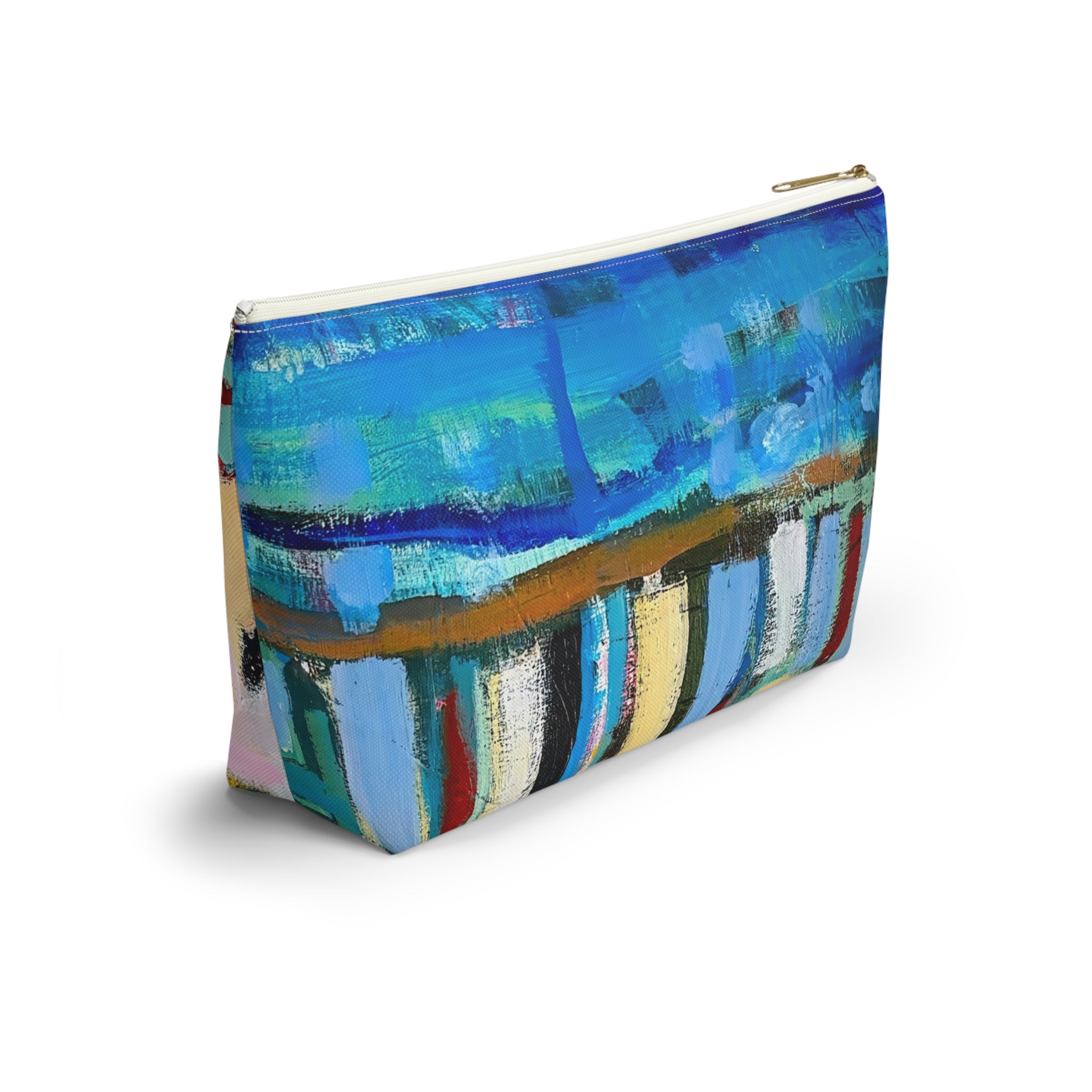 Bag Accessory Pouch Lisa Herrera art print— Colorful Coastal Canvas Makeup Bag