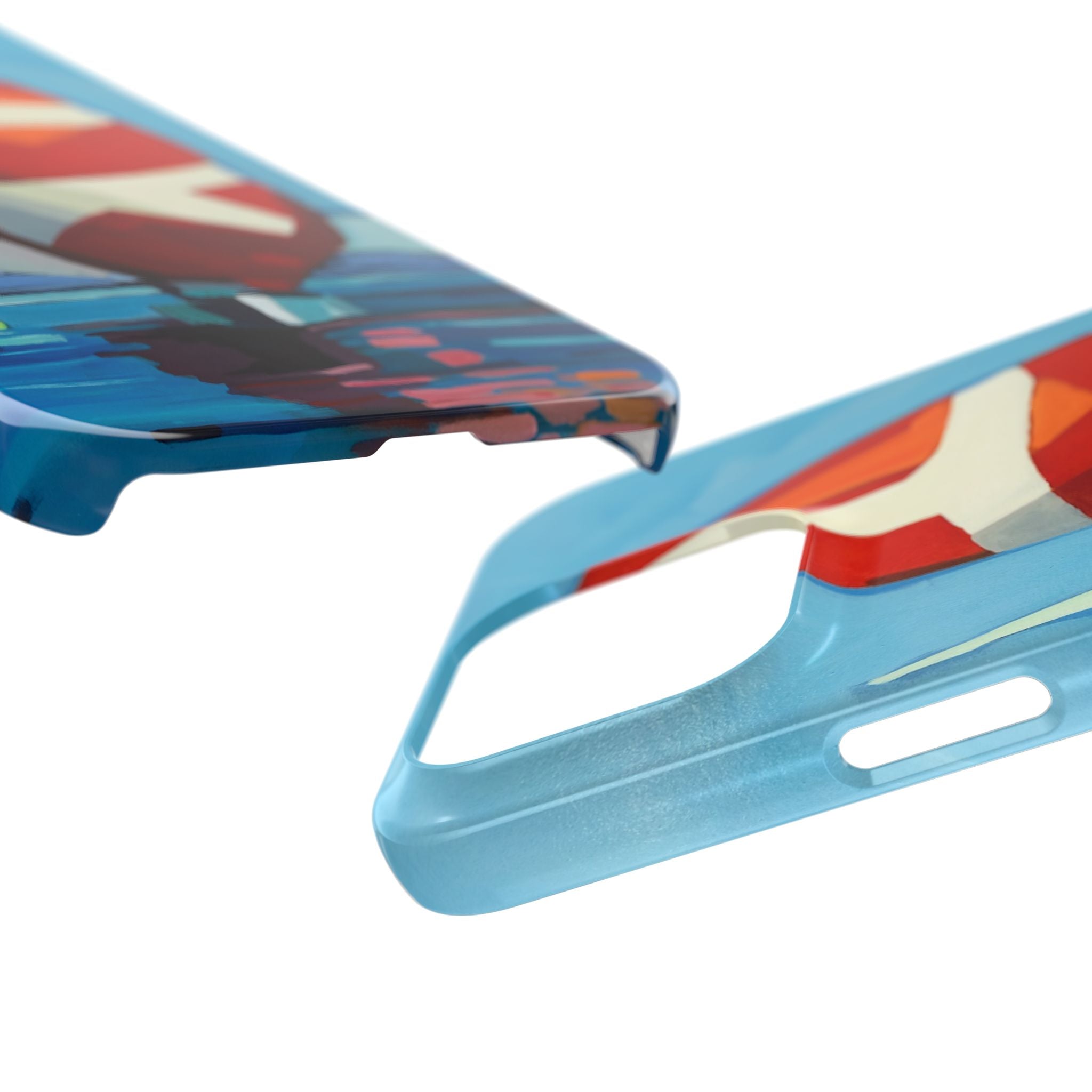 phone case lisa herrera art Sailboat Reflection Slim Case — Colorful Nautical Phone Case