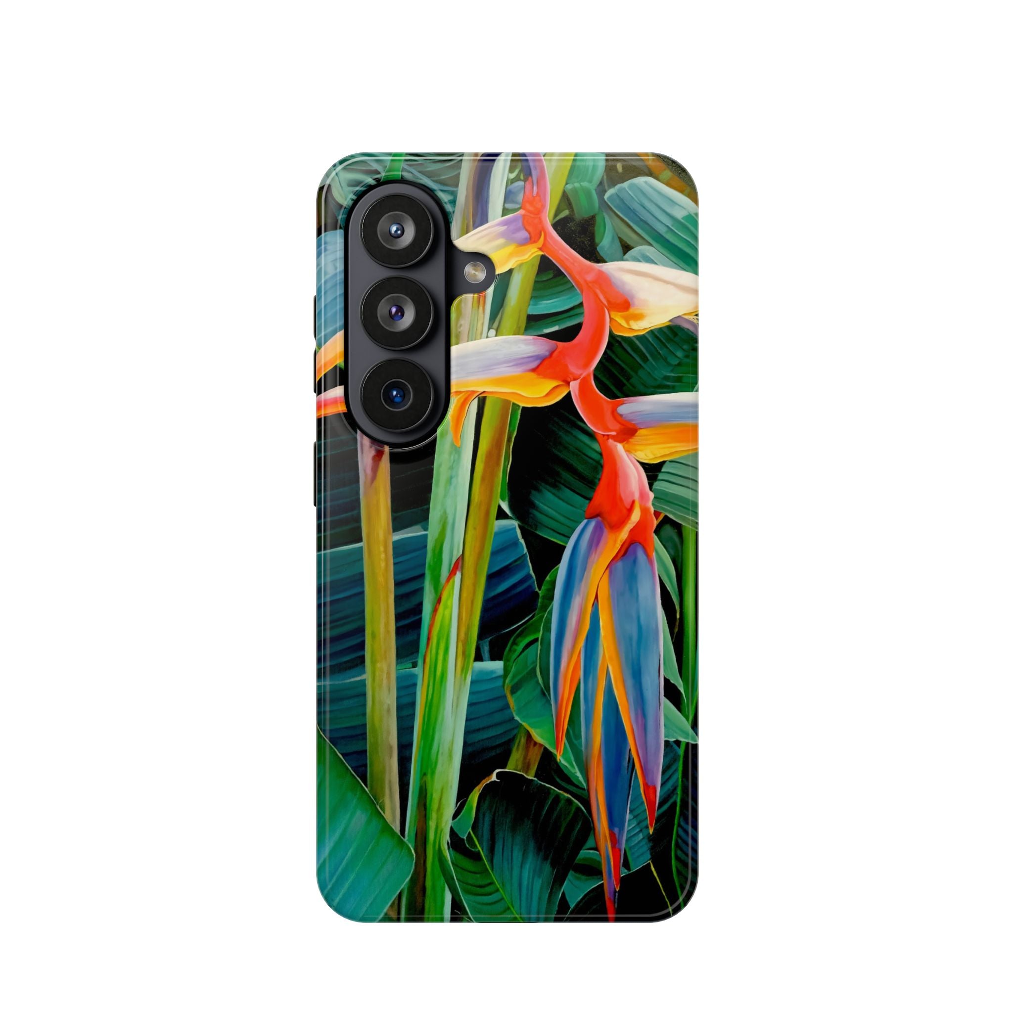 Phone Case Lisa Herrera art print Tropical Bird of Paradise e — Impact-Resistant Floral Design