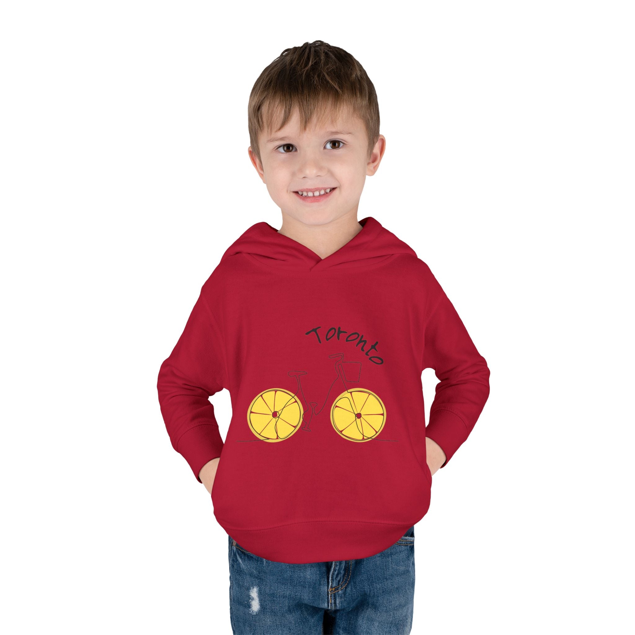 Toddler Hoodie Toronto Red — Toronto Bicycle Pullover